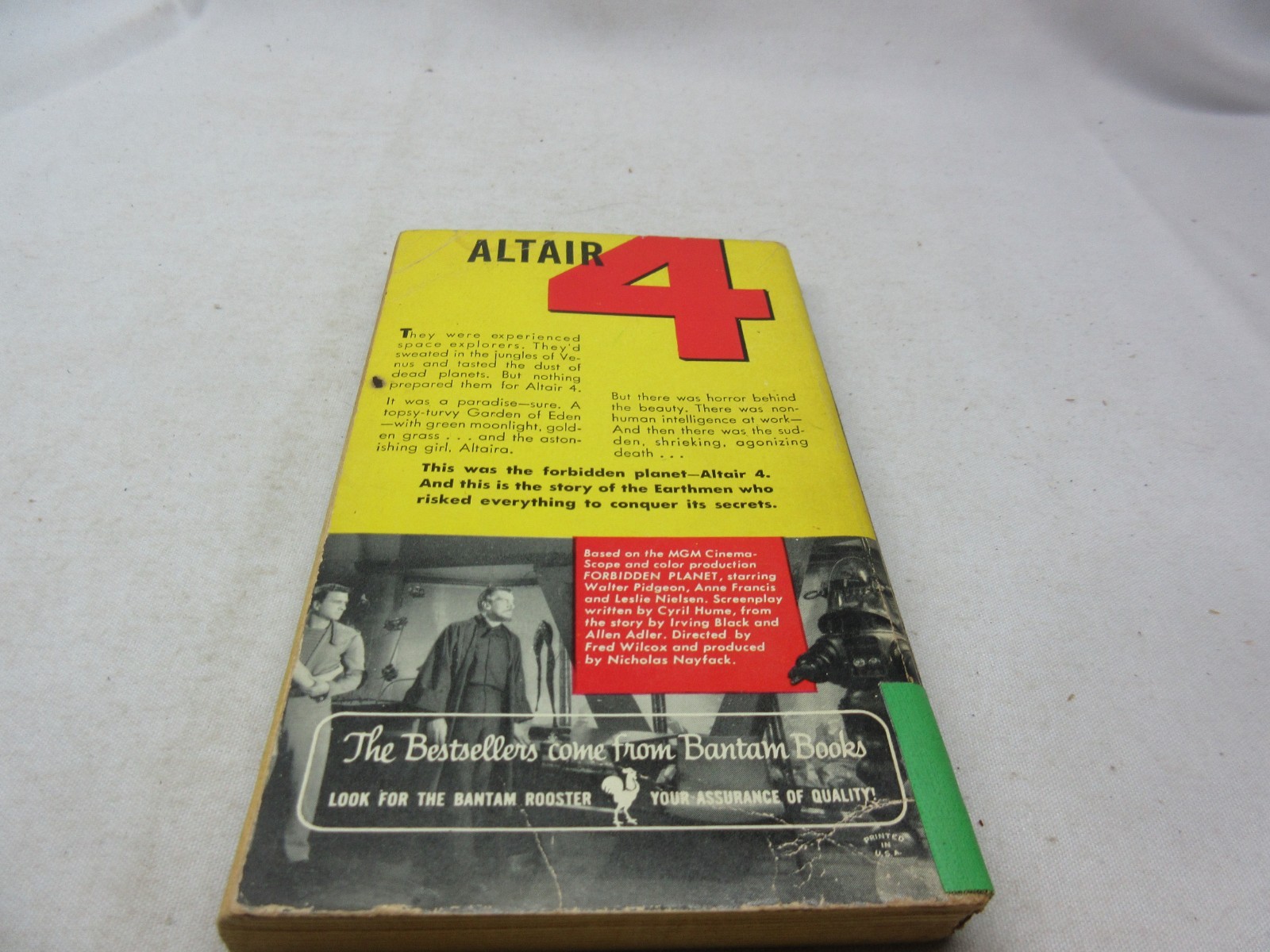 Forbidden Planet by W.J. Stuart, Paperback, 1956, Printing, Bantam Edition PB (N