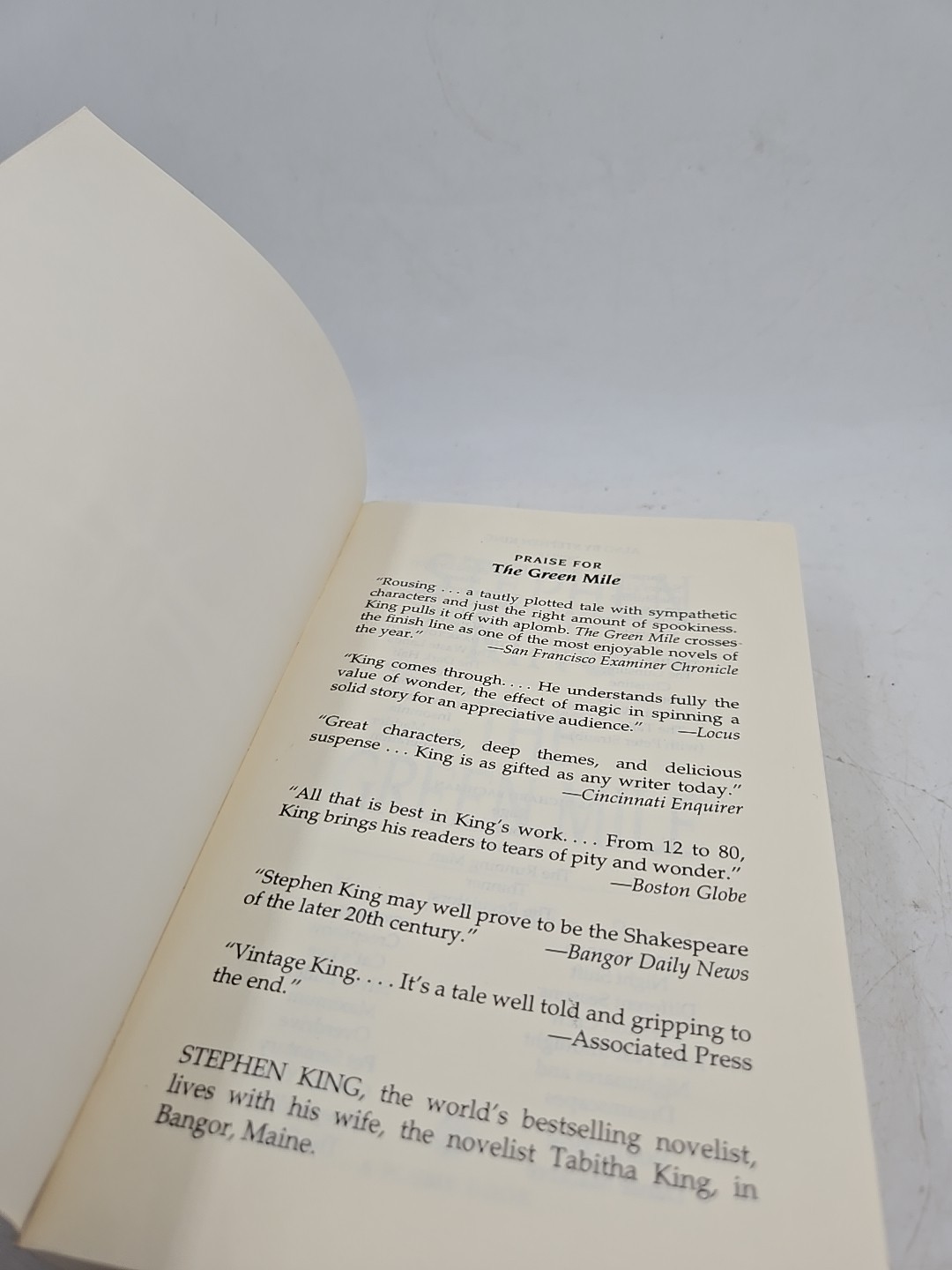 THE GREEN MILE By Stephen King