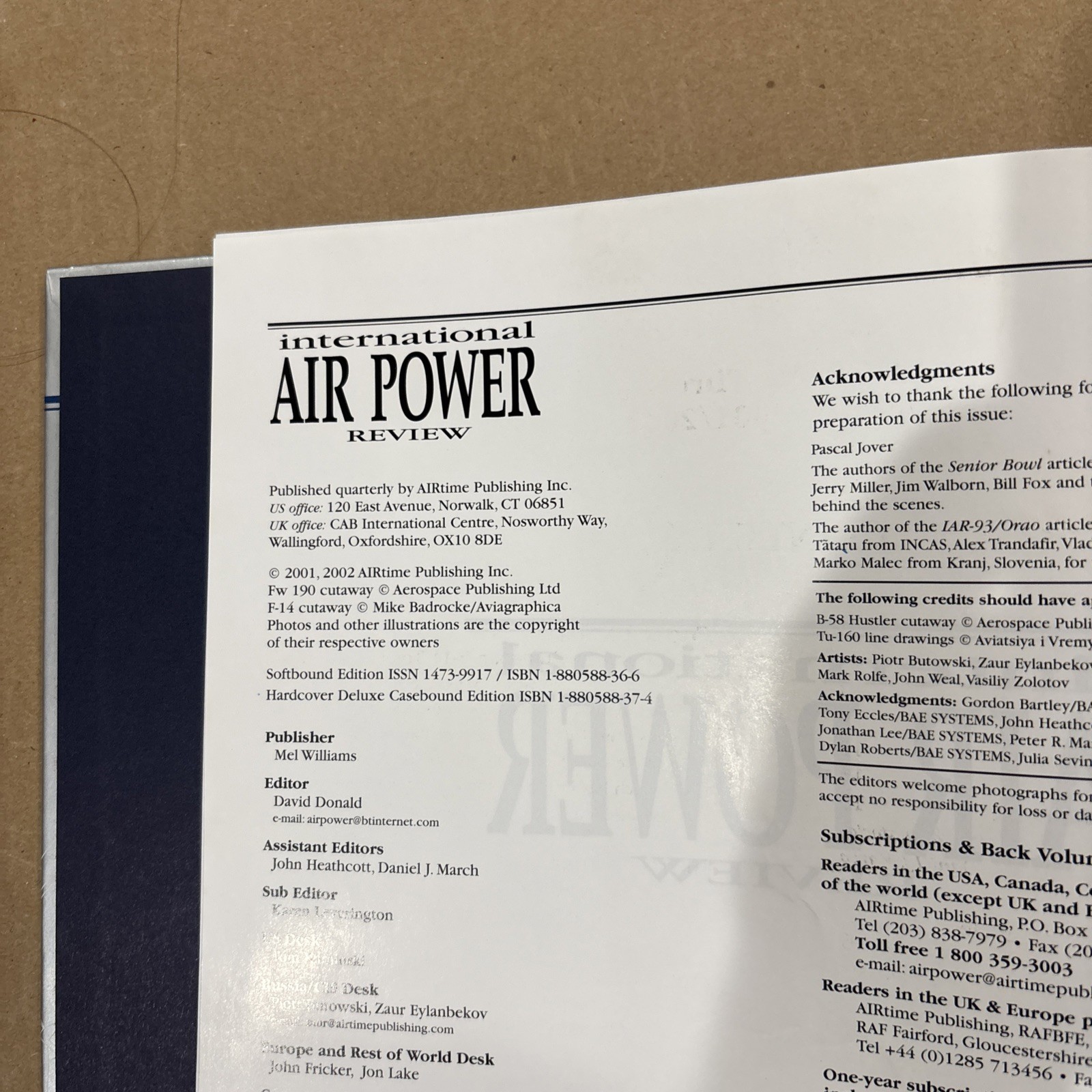 Airtime Reference Book #3 „Macedonia Operations Eagle and Essent SW VG Plane