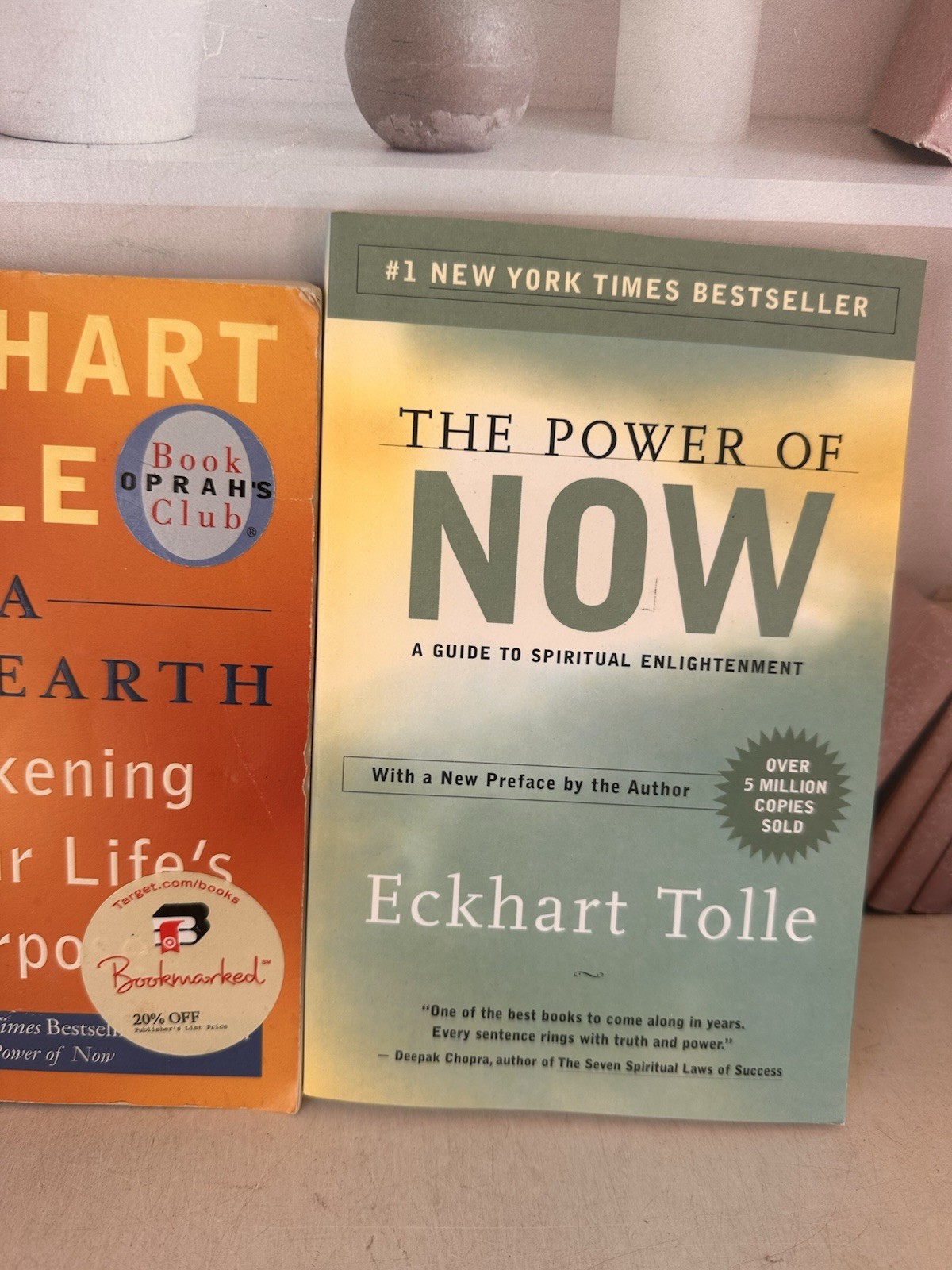 Eckhart Tolle Book Lot Of 2 Power of Now A New Earth