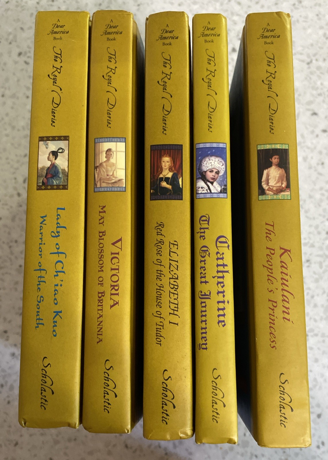 The Royal Diaries Hardcover Book Set Lot of 5 Books Never Read