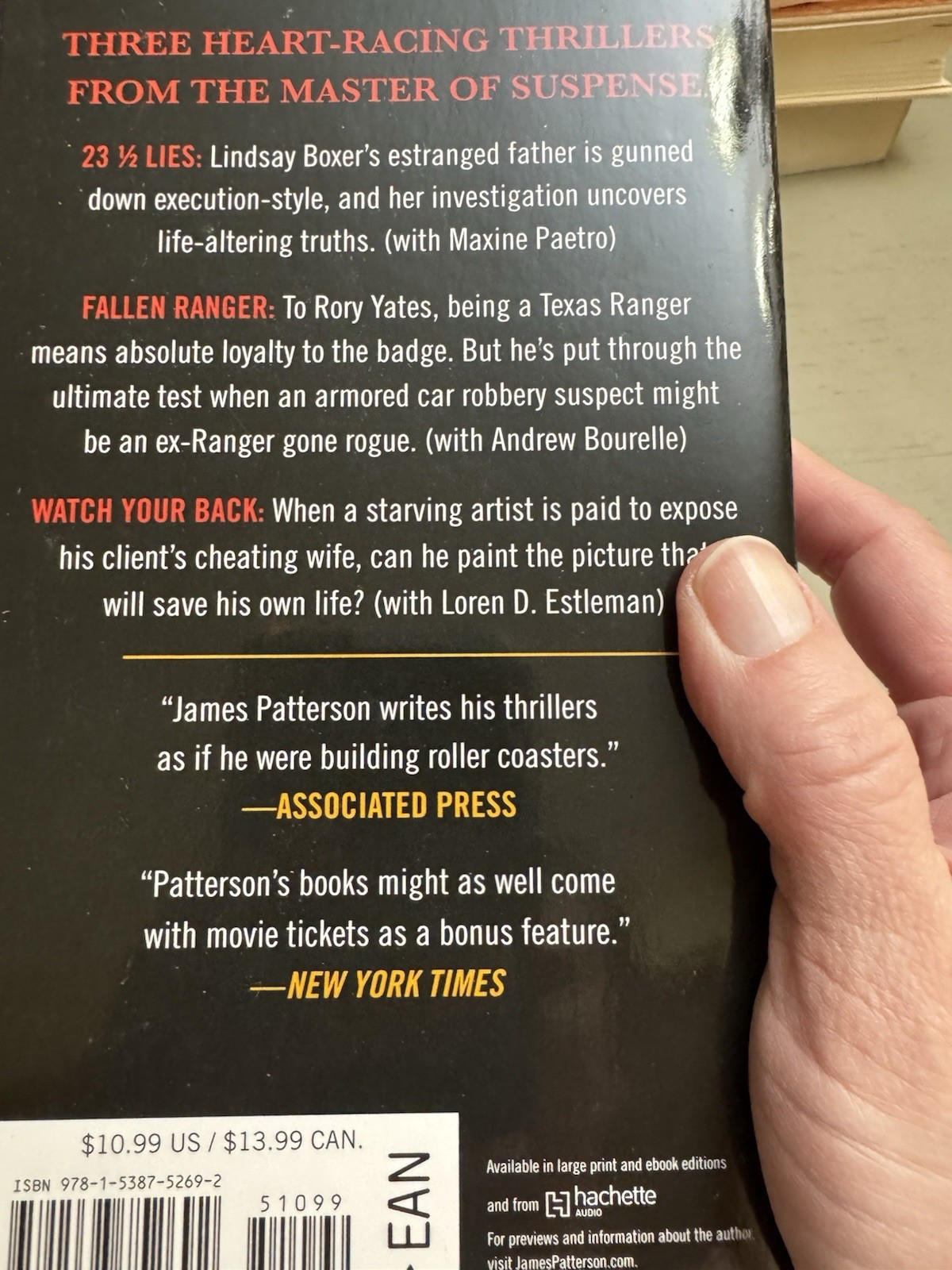 The 23 1/2 Lies by James Patterson Paperback Book New Never Read