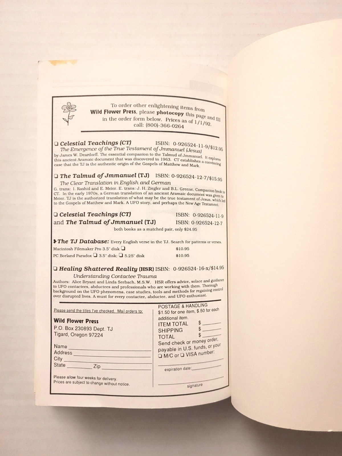 THE TALMUD OF JMMANUEL: CLEAR TRANSLATION IN ENGLISH & GERMAN – 1992 – TRADE PB
