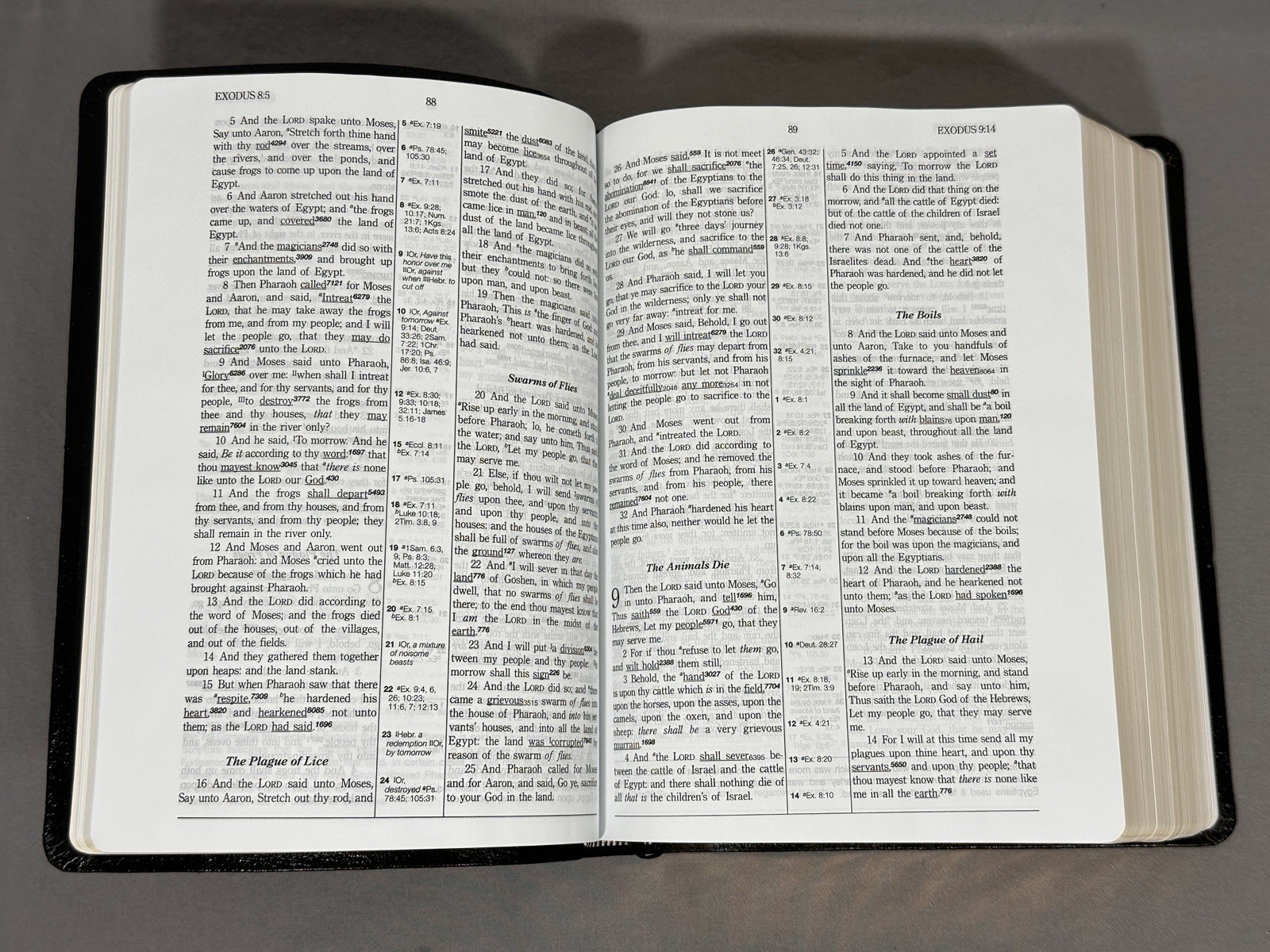 Hebrew Greek Key Word Study Bible KJV Genuine Leather Black AMG Publishers Box