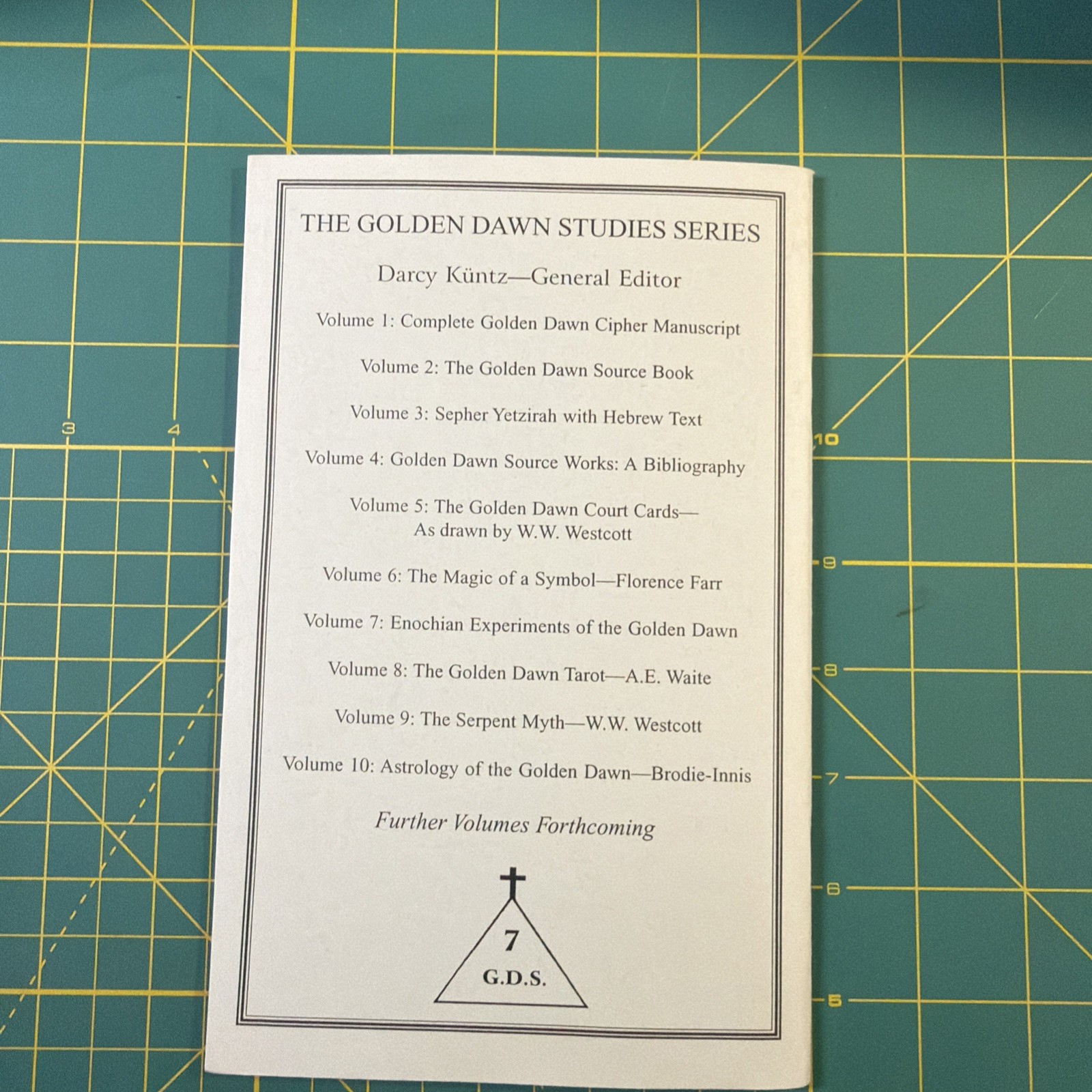 Enochian Experiments Golden Dawn Farr Kuntz Holmes Occult Booklet