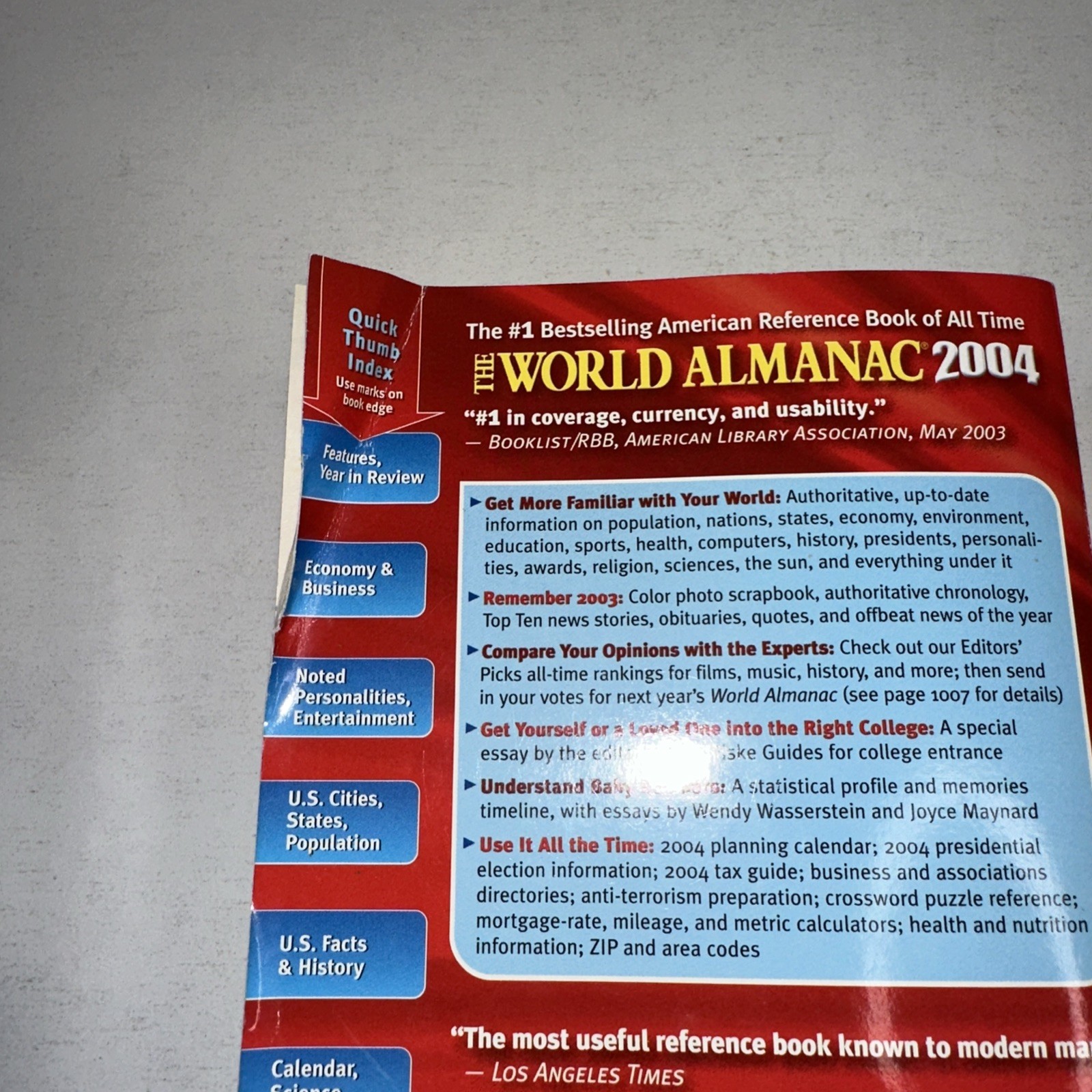 The World Almanac and Book of Facts 8 Book Lot 1998-2006- Paperback