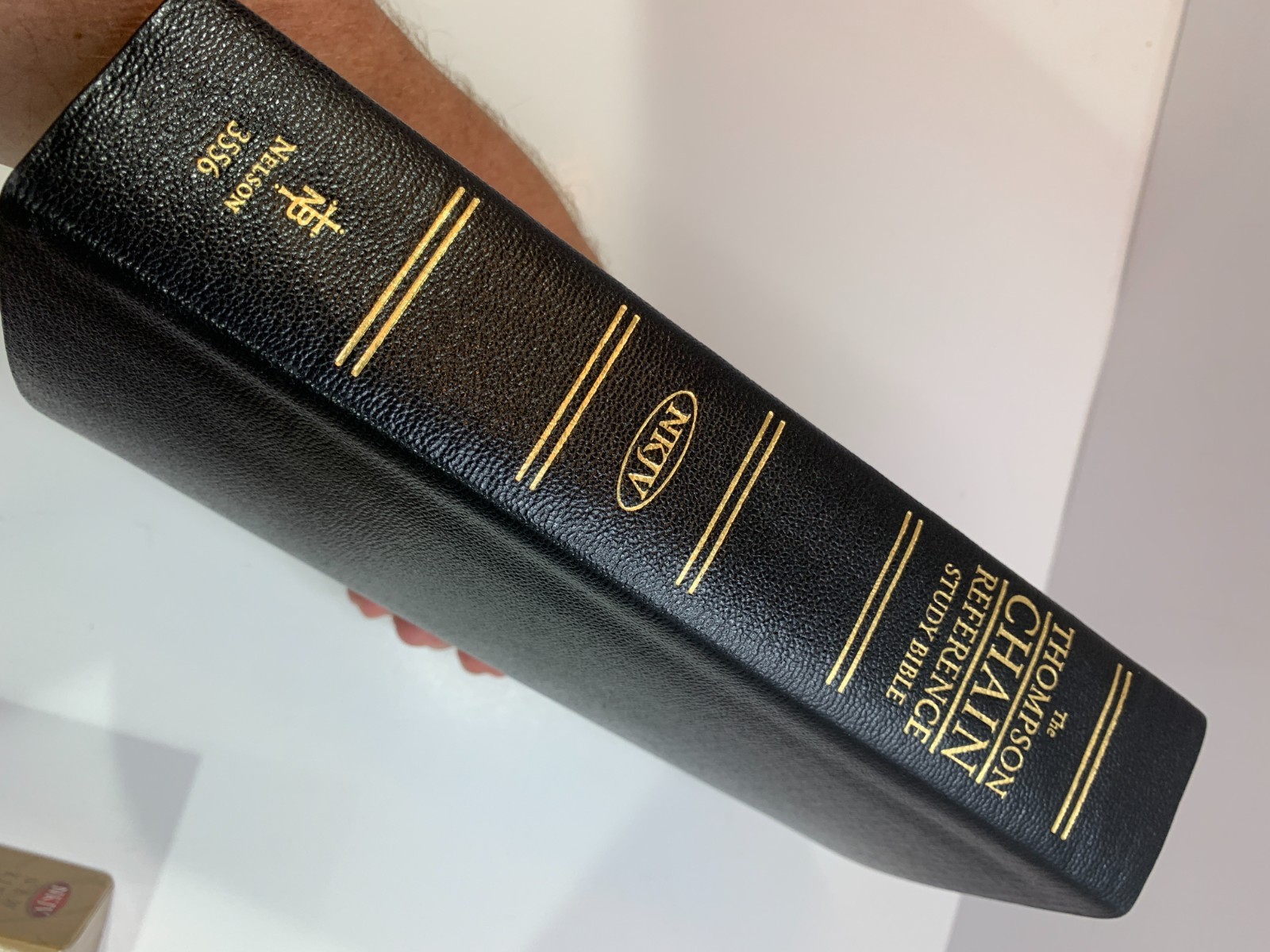NKJV Thompson Chain Reference Bible Black Genuine Leather Nelson 3556 W/ Box