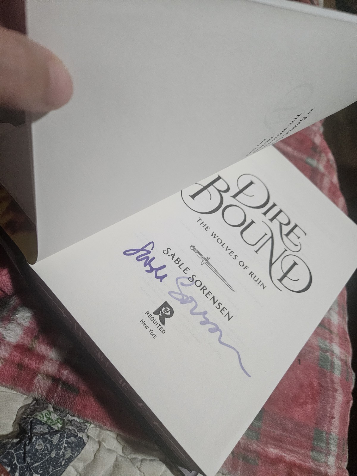 SIGNED Dire Bound by Sable Sorensen DELUXE LIMITED EDITION HC + Extras