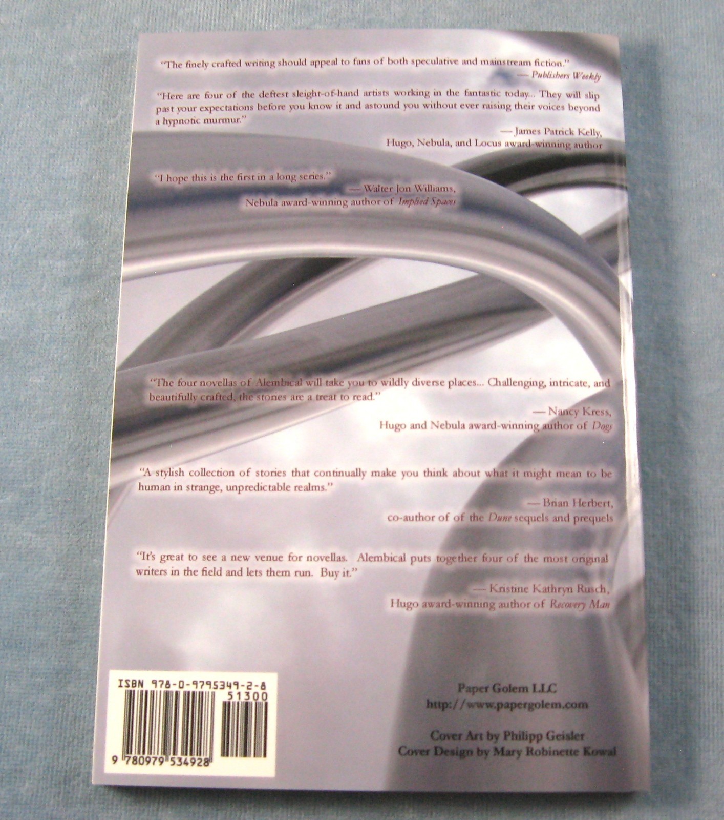 Jay Lake, Bruce Taylor, James Van Pelt, Ray Vukcevich-4 Novellas-Alembical-New