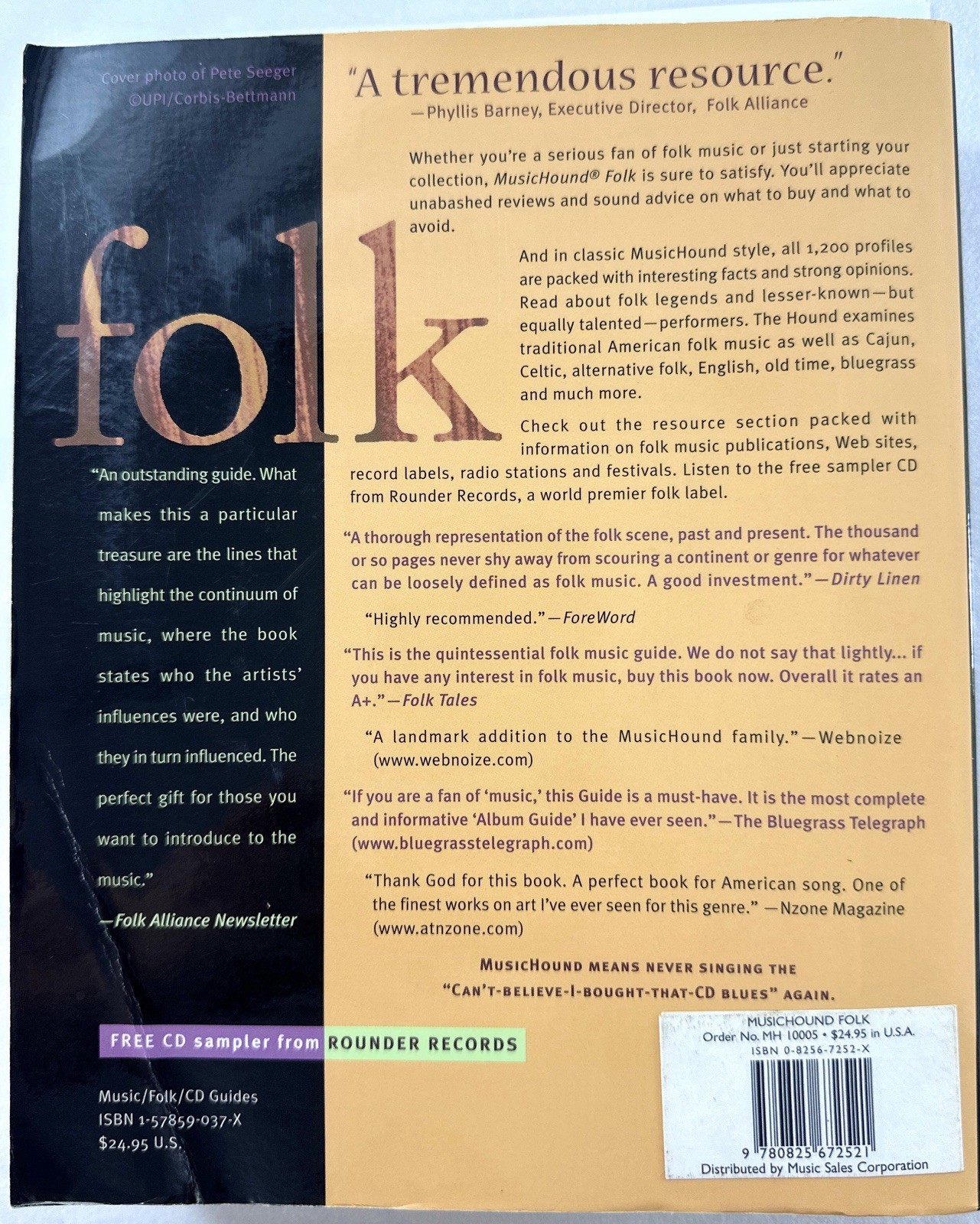 MusicHound Folk: The Essential Album Guide by Neal Walters W/CD