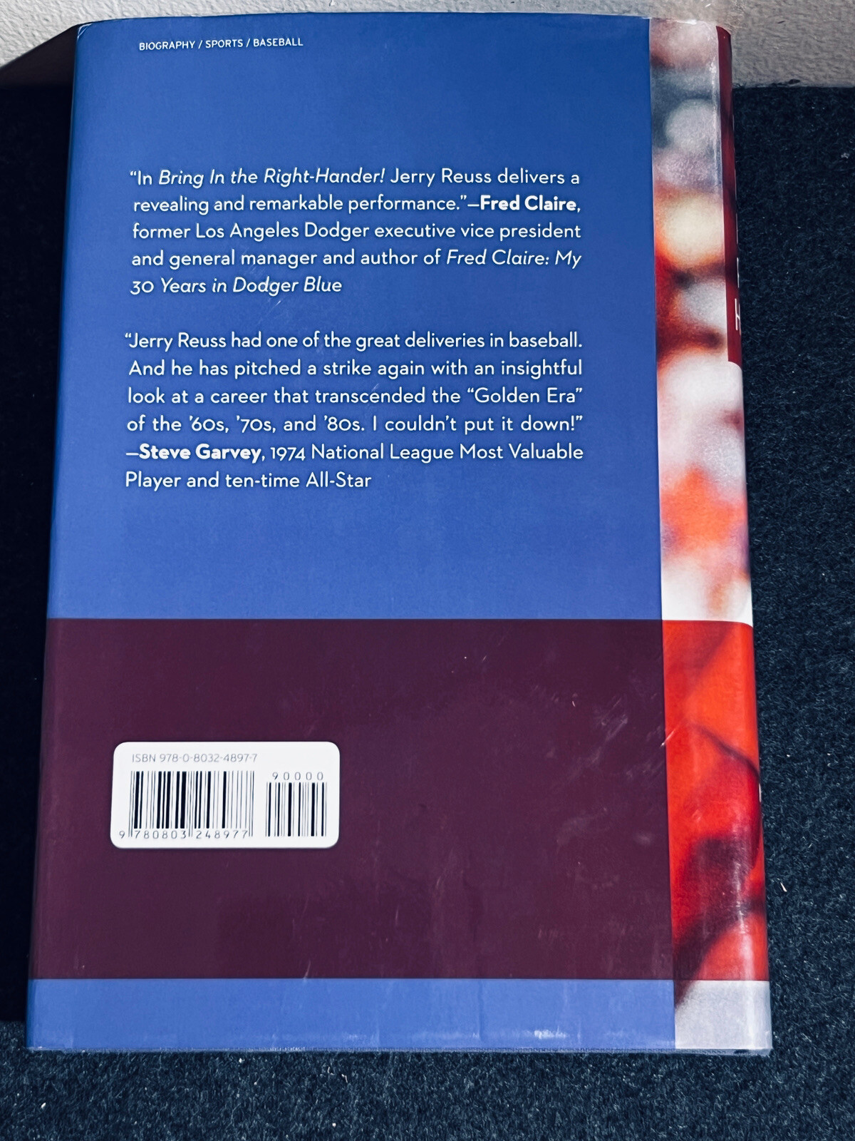 SIGNED Bring In the Right-Hander! by Jerry Reuss 2014 HC/DJ Dodgers Pirates