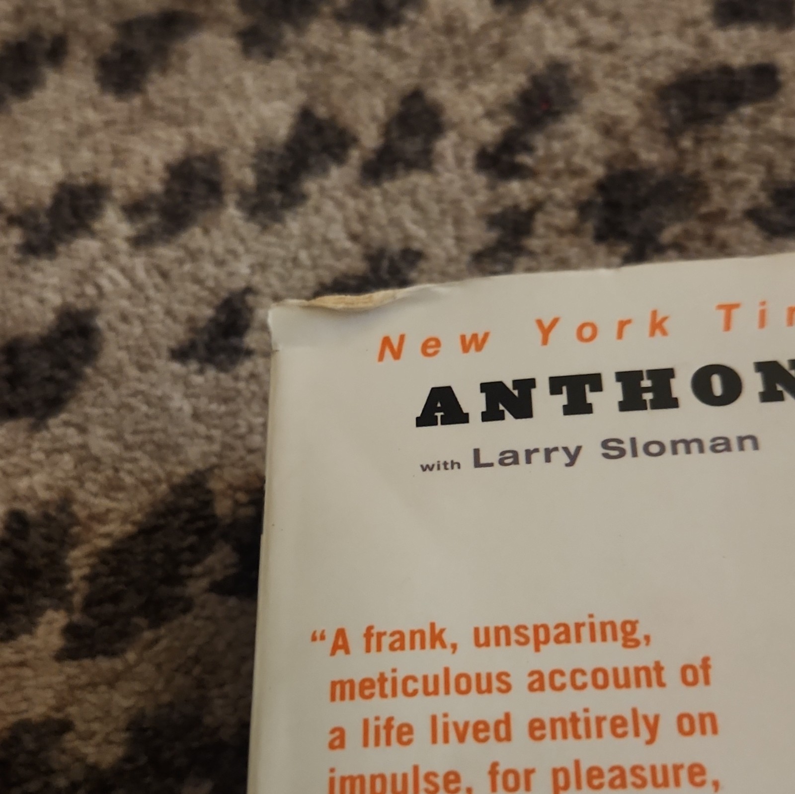 Anthony Kiedis & Larry Sloman Scar Tissue Paperback Hyperion 2004 Memoir