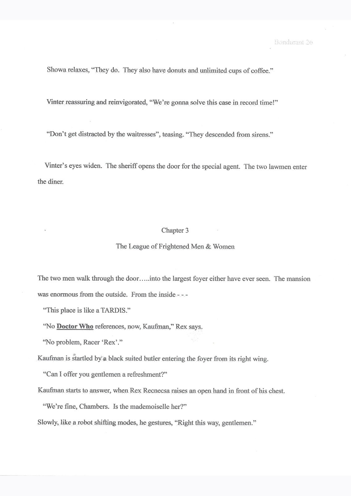THRUSHCROSS GRANGE & SUPERFLUOUS Nonsense, Durant Books – novella & art