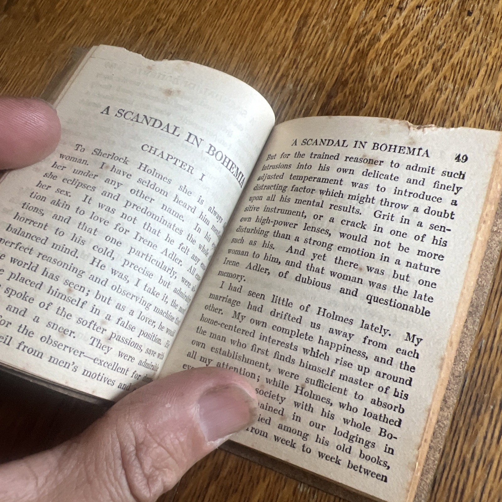 1920s Small Red Book TALES OF SHERLOCK HOLMES Sir A. Conan Doyle Little Luxart