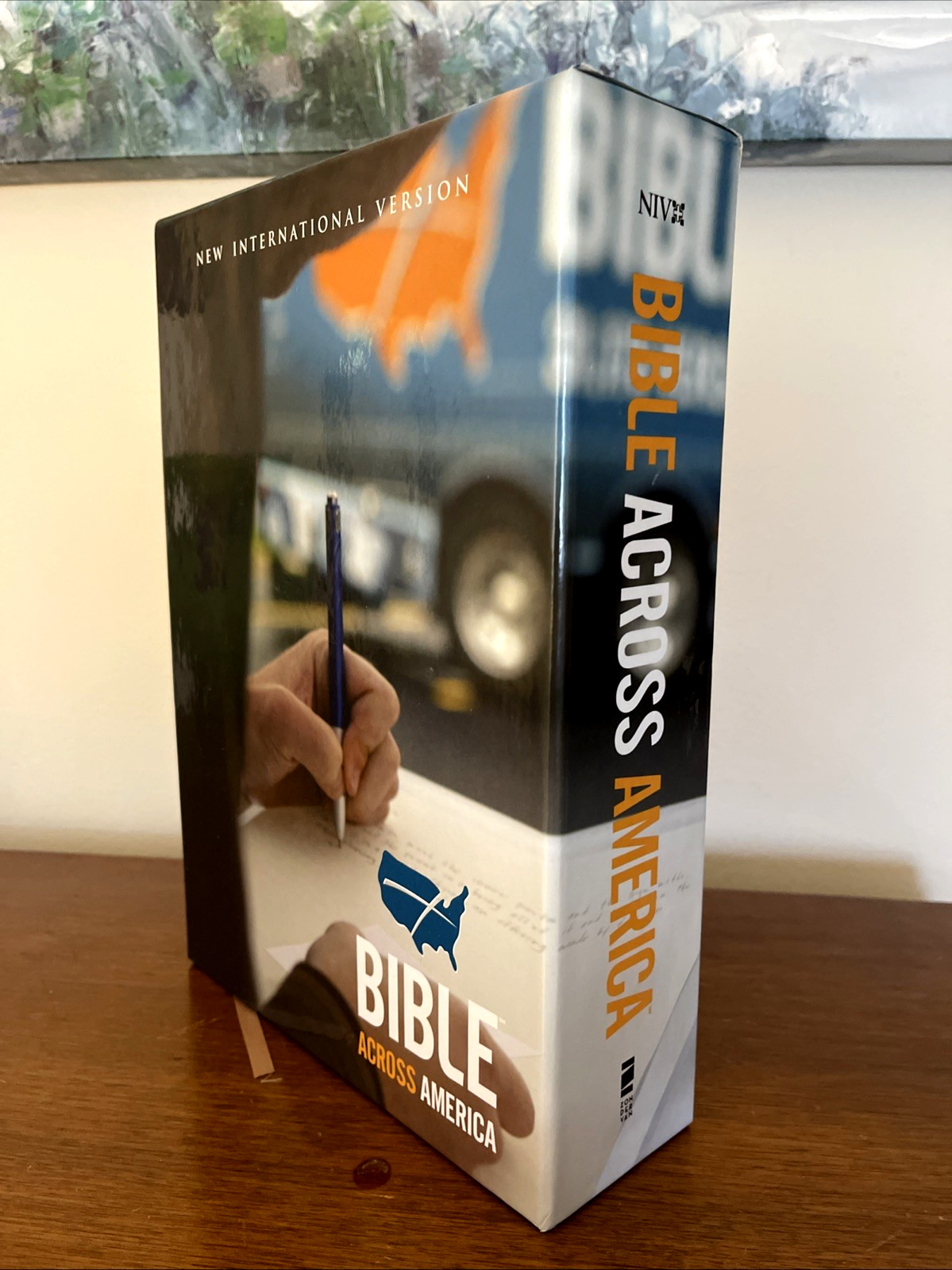 NIV Bible Across America by Zondervan Staff (2009, Leather) Very Good