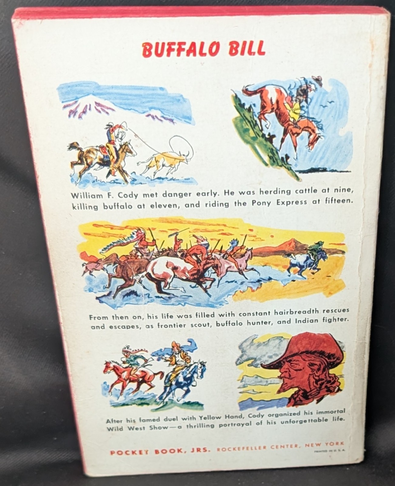 Buffalo Bill by Shannon Garst Pocket Books ket Book Jr. #J48 c1950 Paperback
