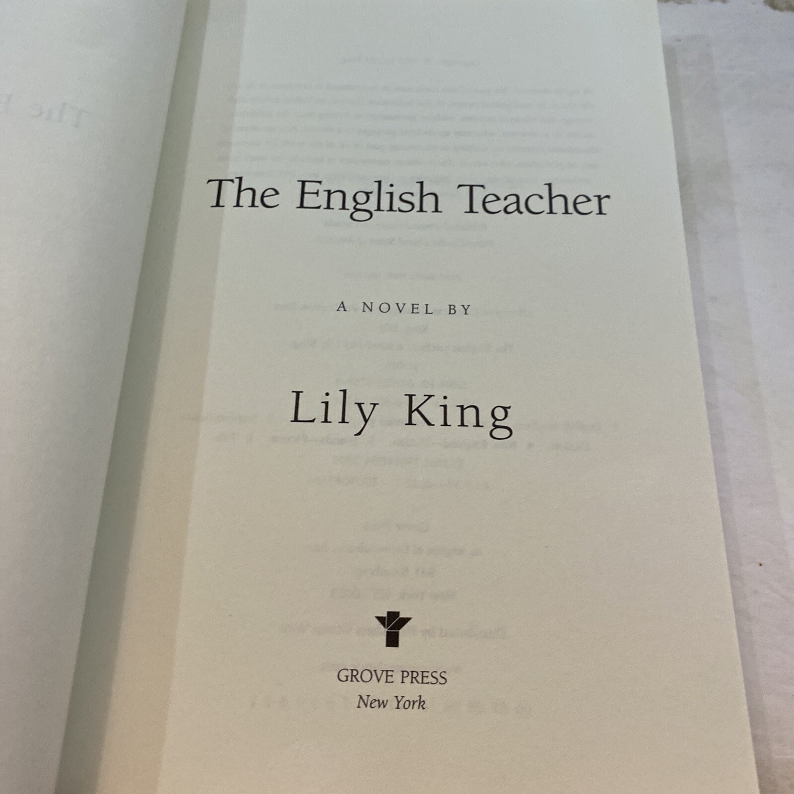 The English Teacher – Lily King (Paperback, 2005)