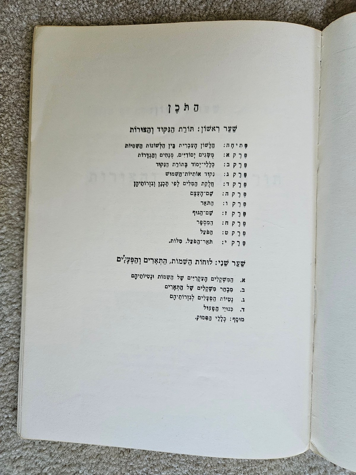 Hebrew Grammar Summary in Hebrew (Paperback, 1965)