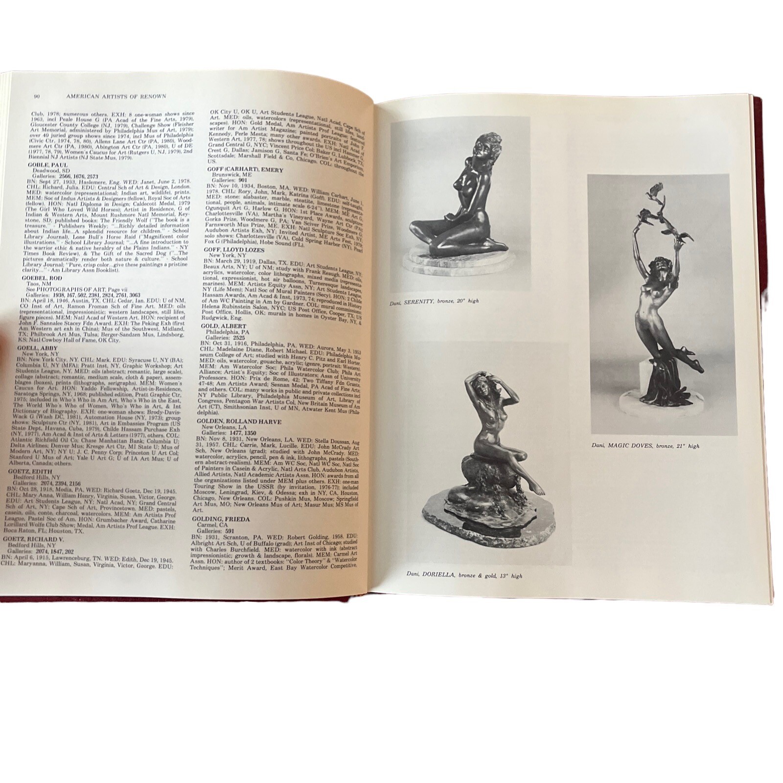 Art History – American Artists of Renown 1981-1982, by Avery – SGD, Numbered