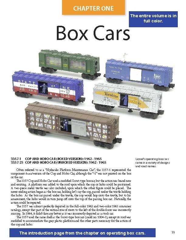 Authoritative Guide to Lionel’s Postwar Operating Cars – 2nd Printing 2024 – NEW