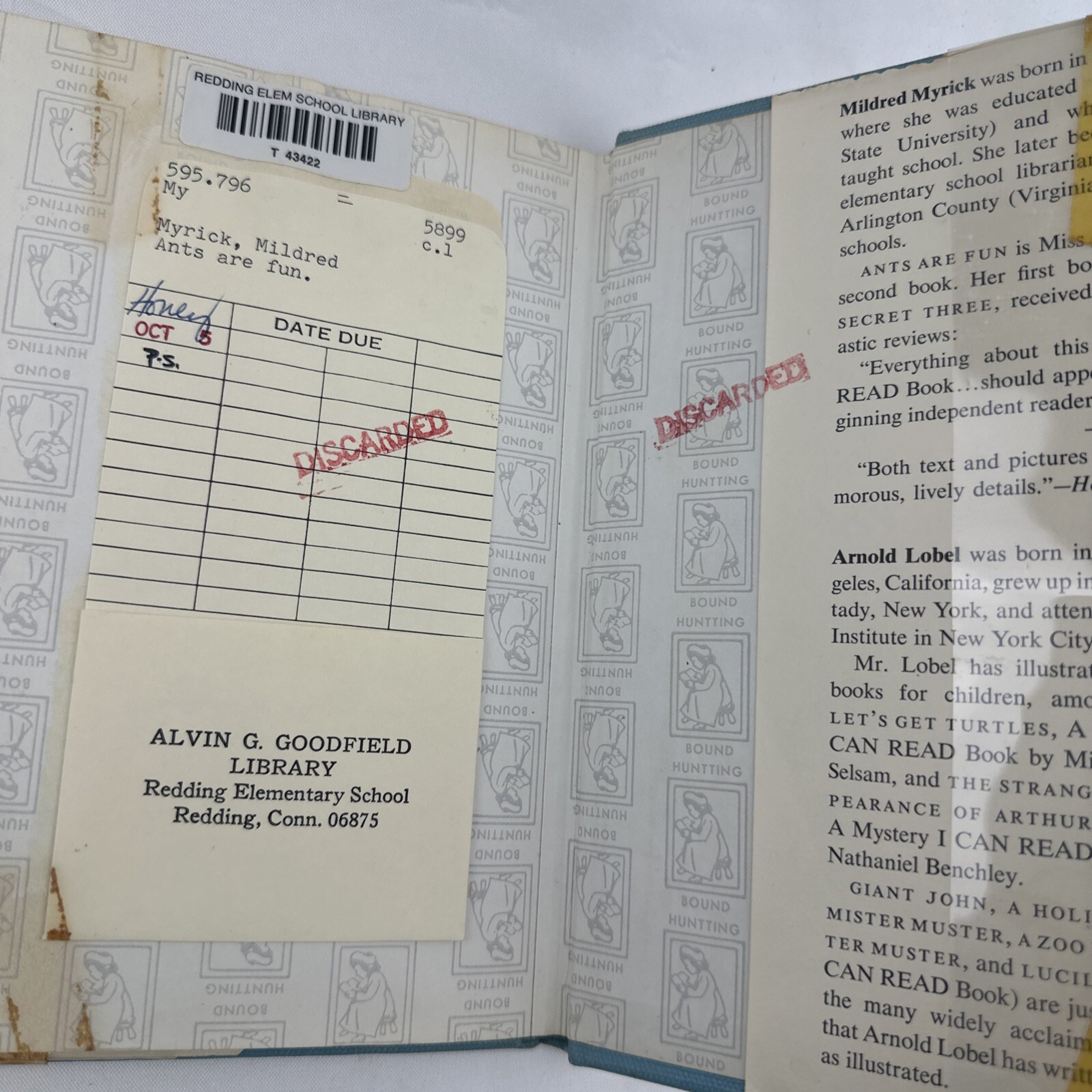 Ants Are Fun Mildred Myrick Arnold Lobel 1968 Hardcover I Can Read