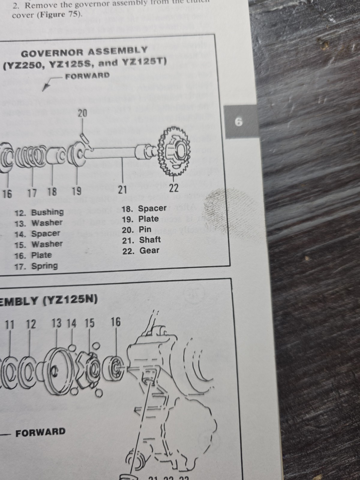 Clymer Service Repair Maintenance Manual M390 Yamaha YZ125-250 1985-1987 YZ490