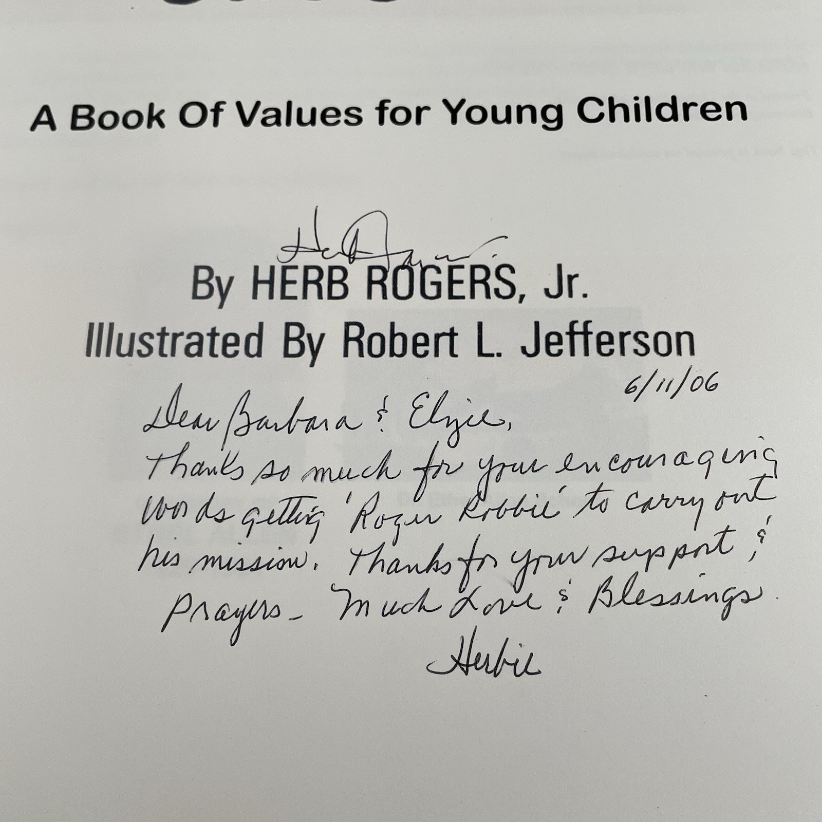 Roger Robbie Discovers Dr. J’s Secrets Signed Book Herb Rogers Jr 2006 Autograph