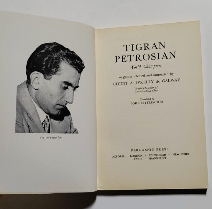 Count de Galway – TIGRAN PETROSIAN – WORLD CHAMPION – 1st Ed. – London, 1965