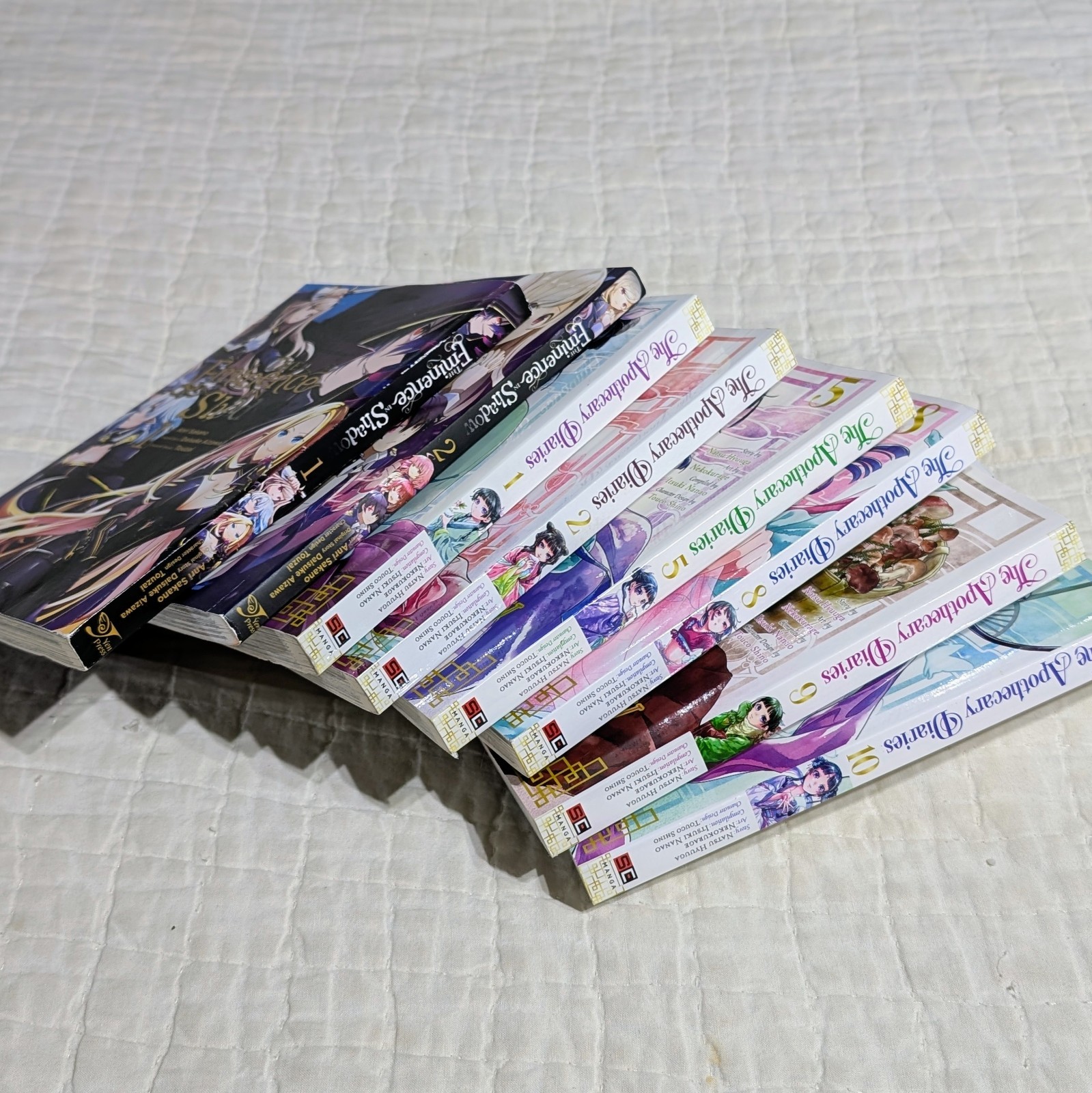 (8) Magna Books The Apothecary Diaries 1-2, 5, 8-10 & The Eminence In Shadow 1-2
