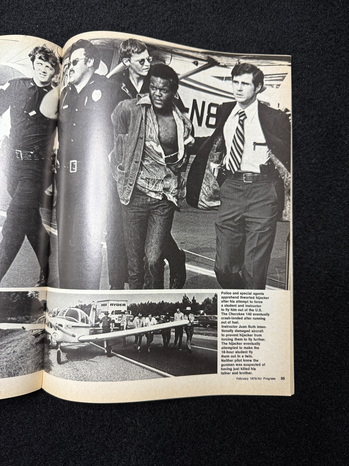 Air Progress 1976 Aviation Magazine Aircraft Cherokee 140 Hijack BFR Training