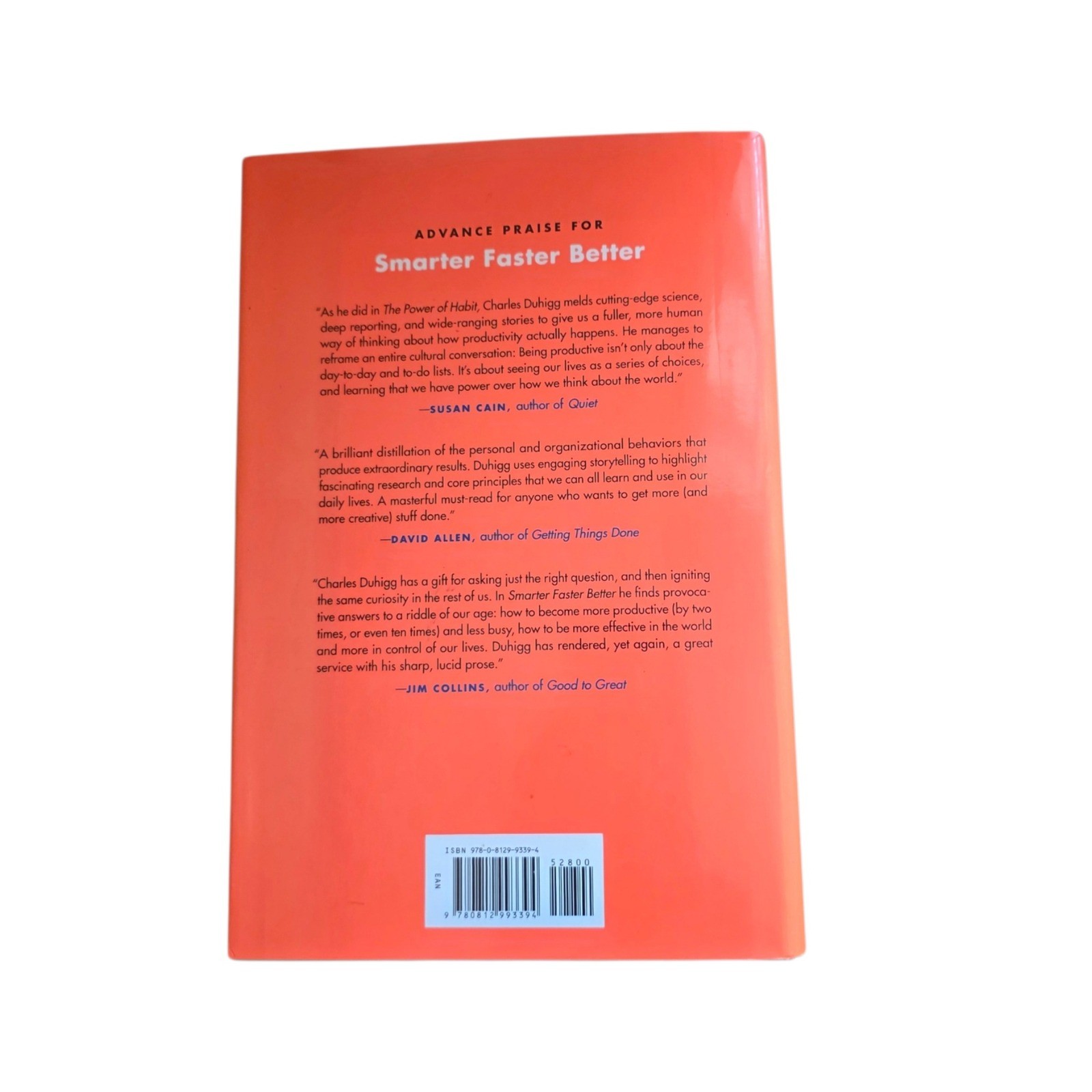 Smarter Faster Better Charles Duhigg First Edition Hardcover Productivity Book