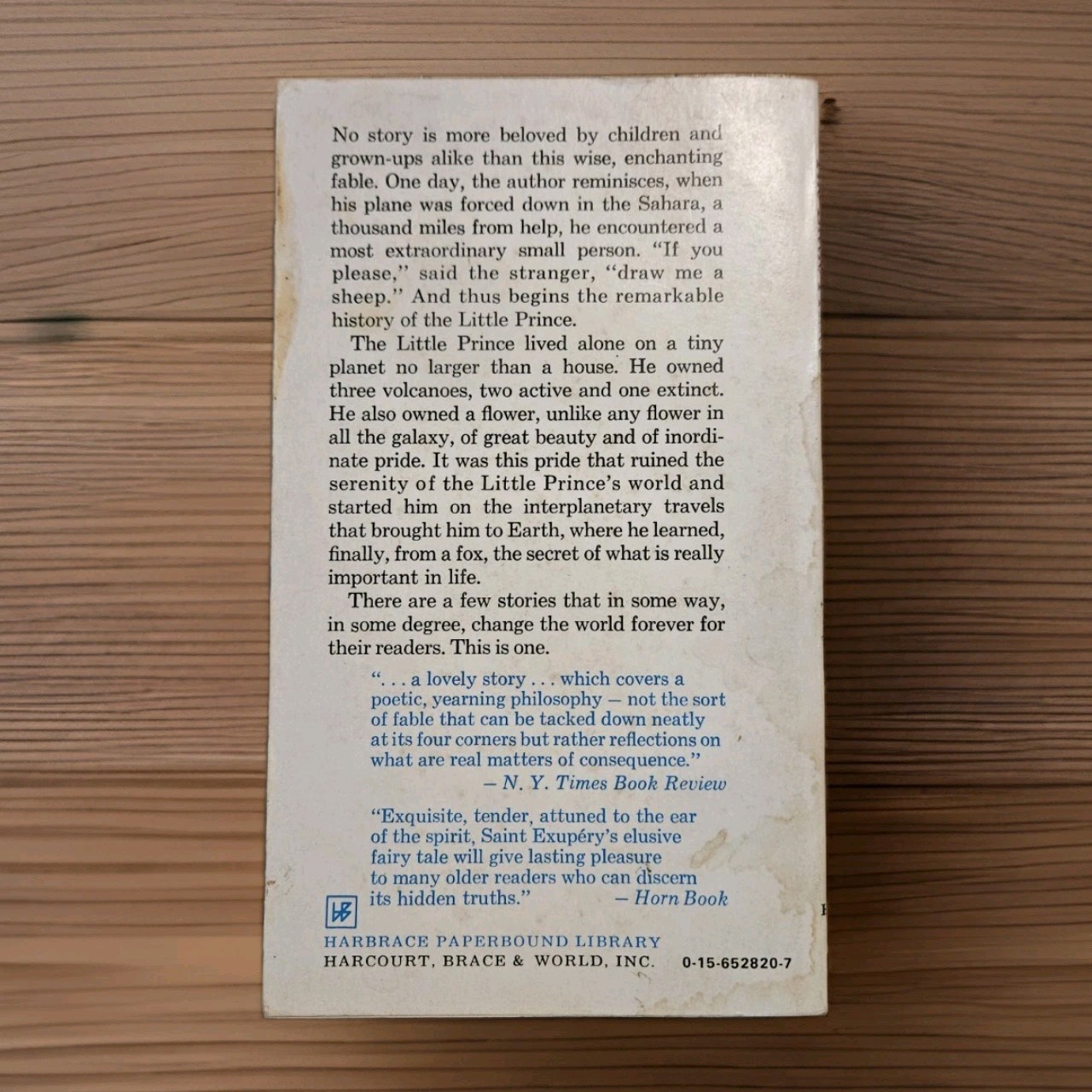 1971. The Little Prince Paperback By Antoine de Saint Exupery | Illustrated PB