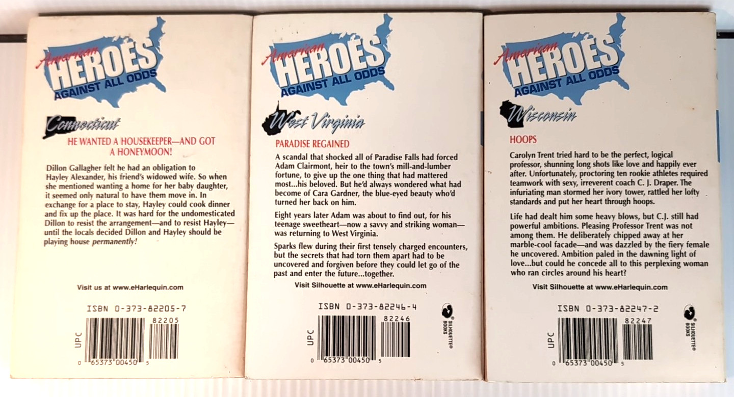 Harlequin American Heroes Paperback Book Contemporary Romance Love 5x