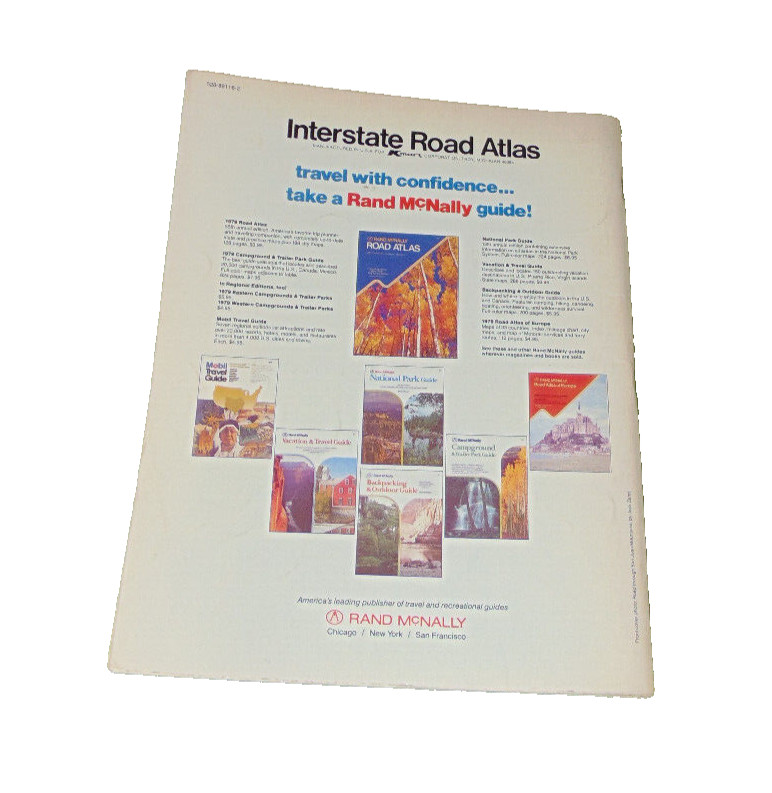 RAND MCNALLY INTERSTATE ROAD ATLAS USA CANADA MEXICO 1979
