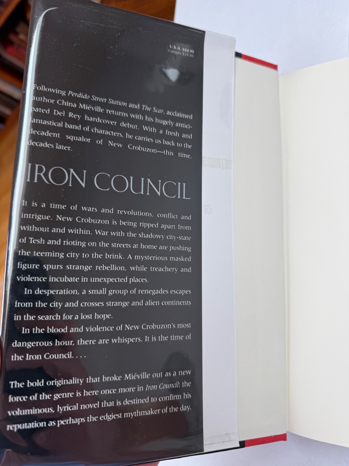 *SIGNED* China Miéville – THE IRON COUNCIL – true 1st edition