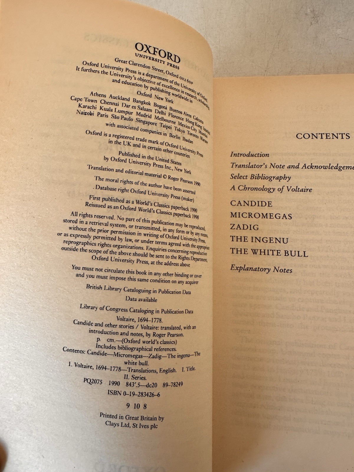 Candide and Other Stories by Roger Pearson and Voltaire (1998, Uk-Trade Paper)