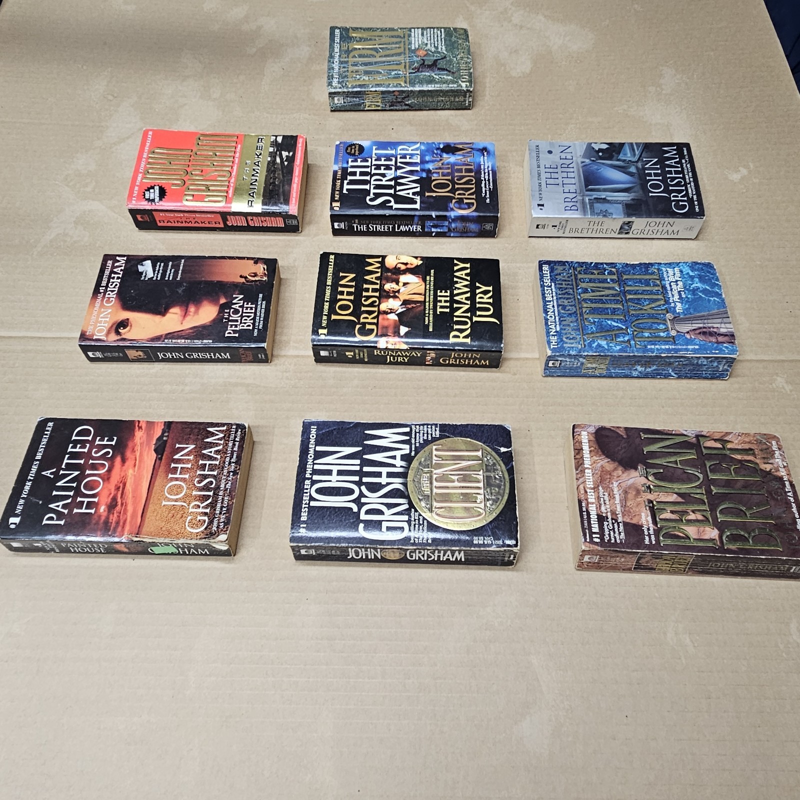 Lot of 10 John Grisham Paperback Novels – Legal Thriller Collection