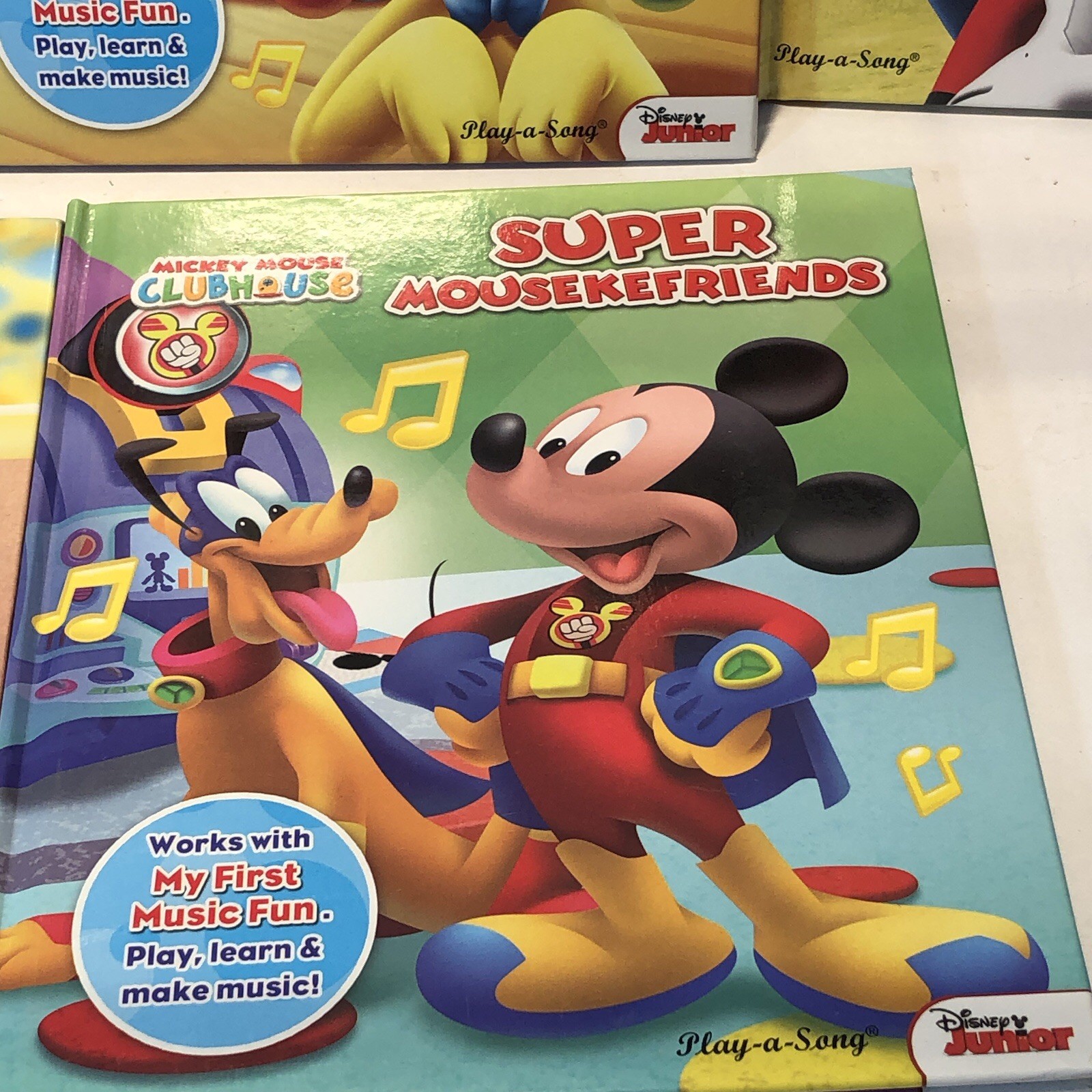 MICKEY MOUSE CLUB HOUSE „My First Music Fun“ Books Lot of 5 EUC