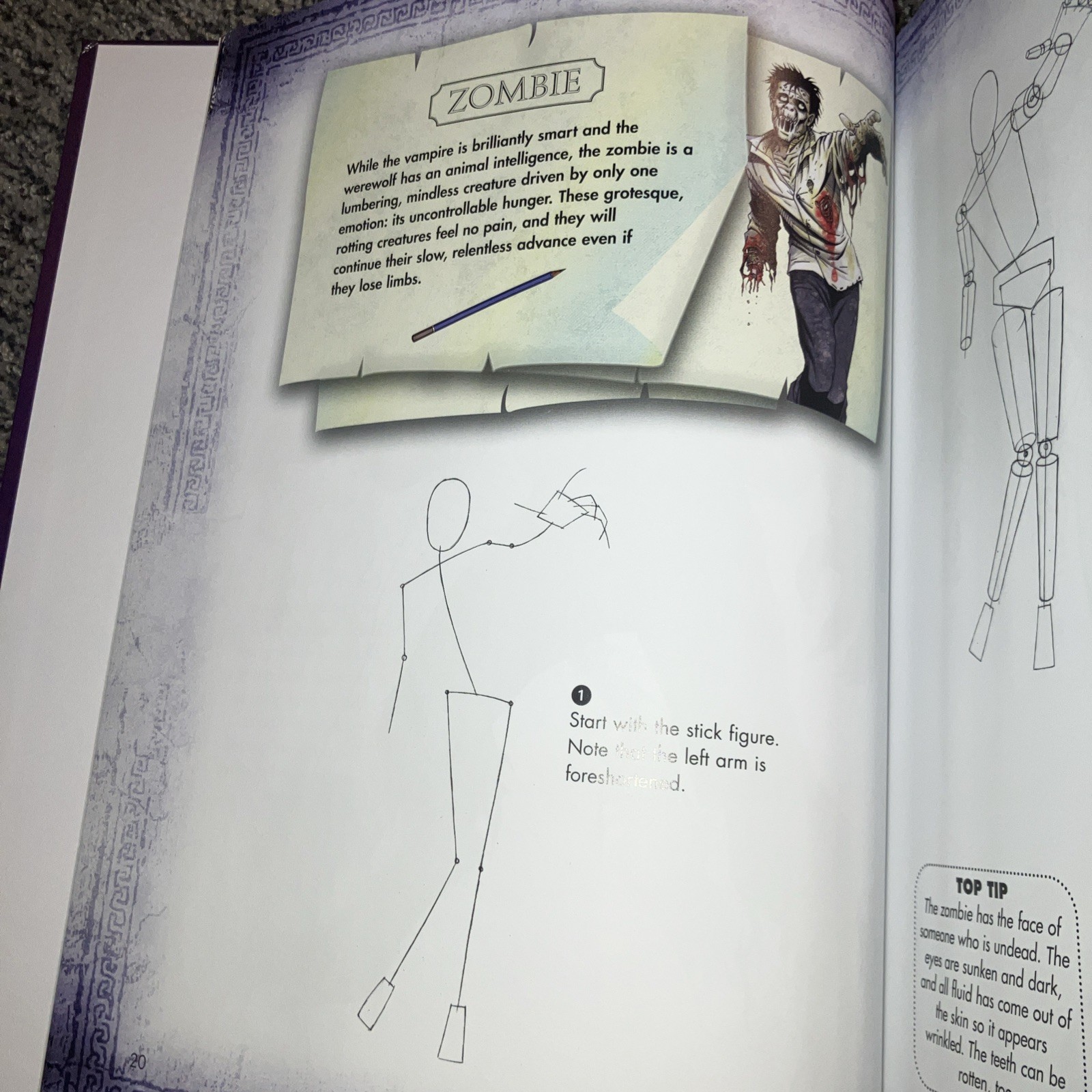 Drawing Werewolves and Other Gothic Ghouls — Kids, Adults Hardcover Steve Beaumo