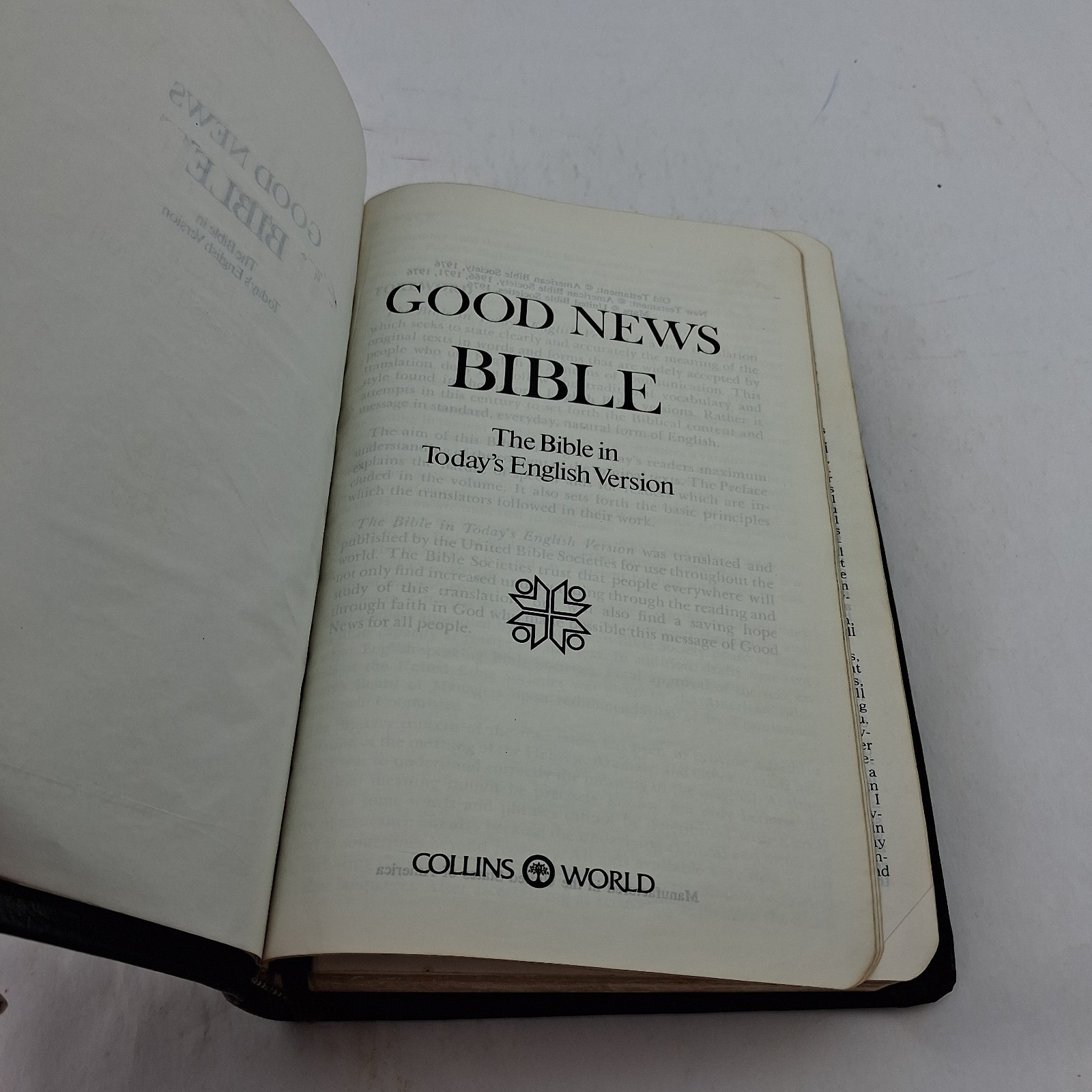Good News Bible (Today’s English Version) Red-Letter Leather, Collins World 1976