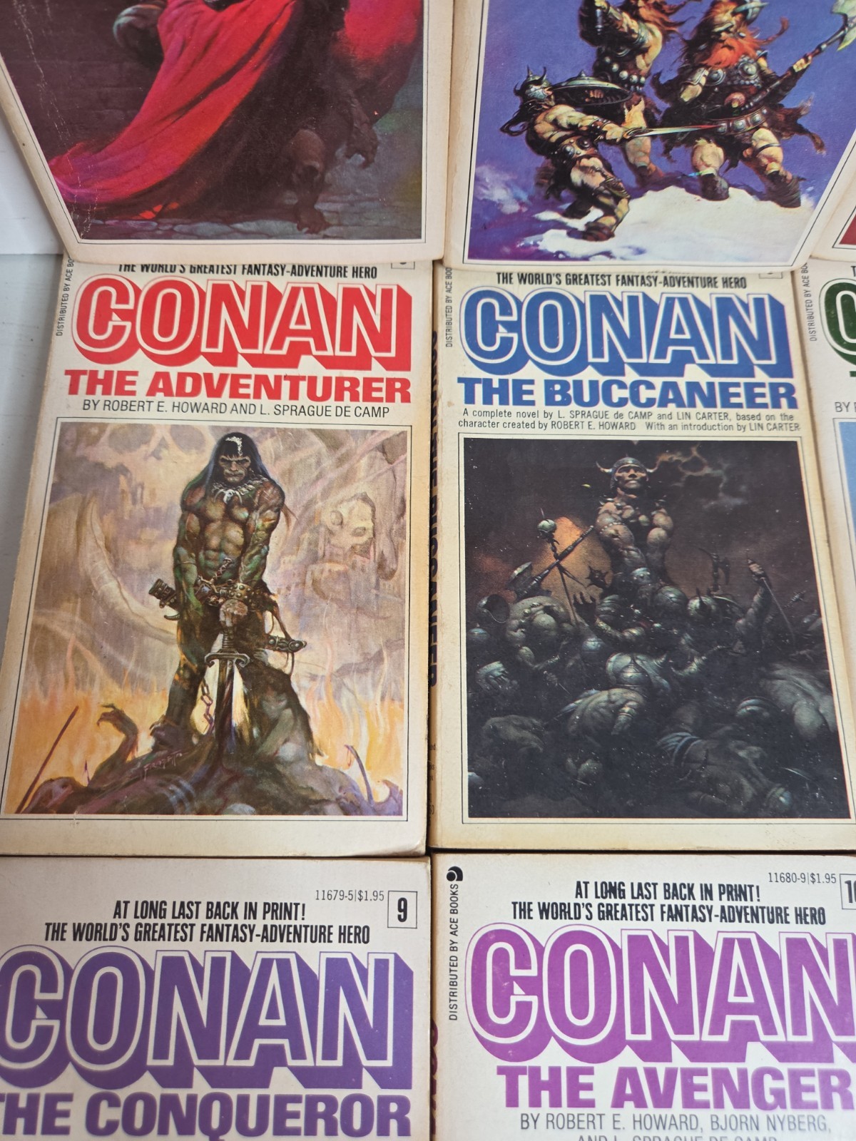 Conan Complete Main Series Robert E. Howard Ace Books Vintage Paperback Set 1-12