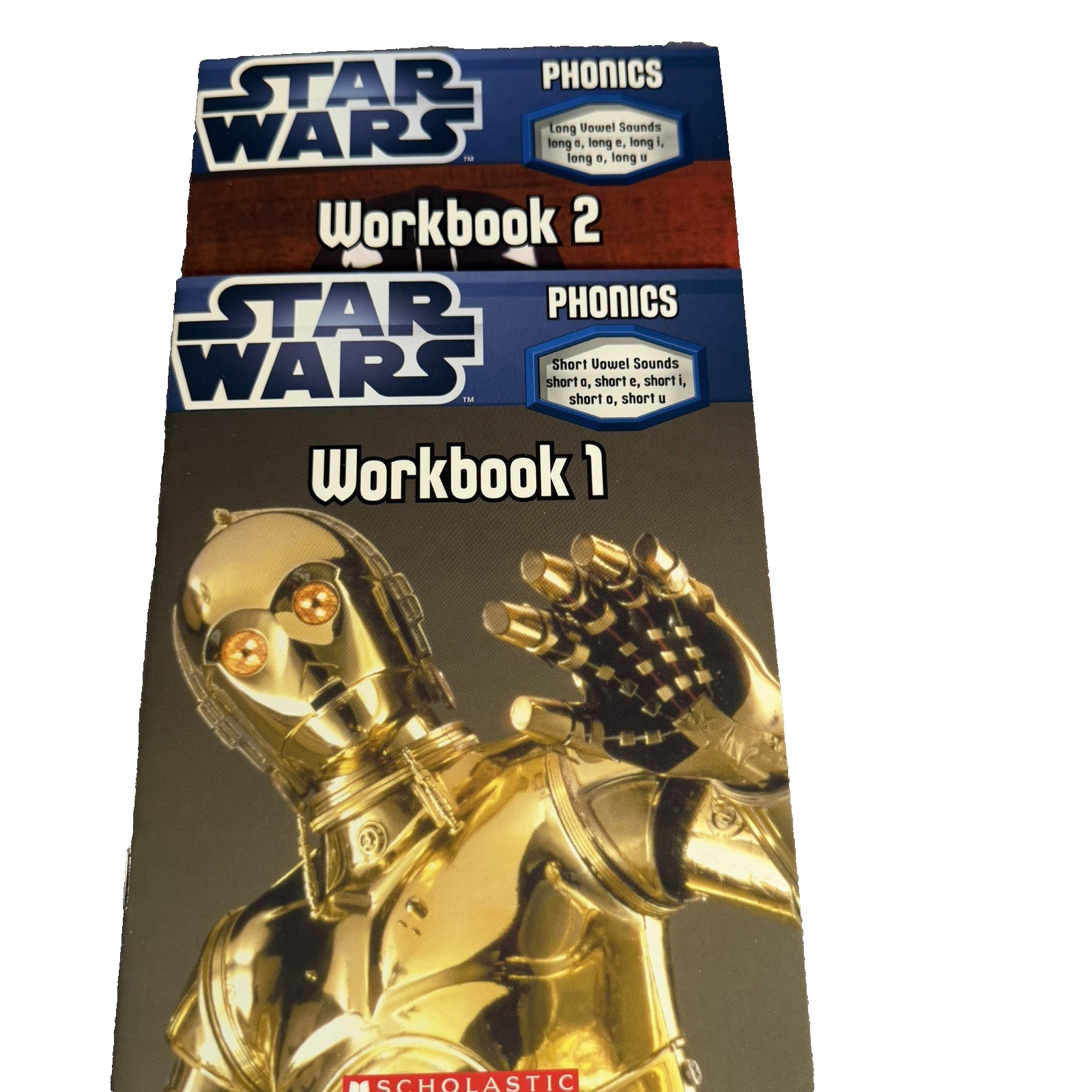 Star Wars Phonics Books (10 books/2 workbooks) Teach Learn Fun Great Condition