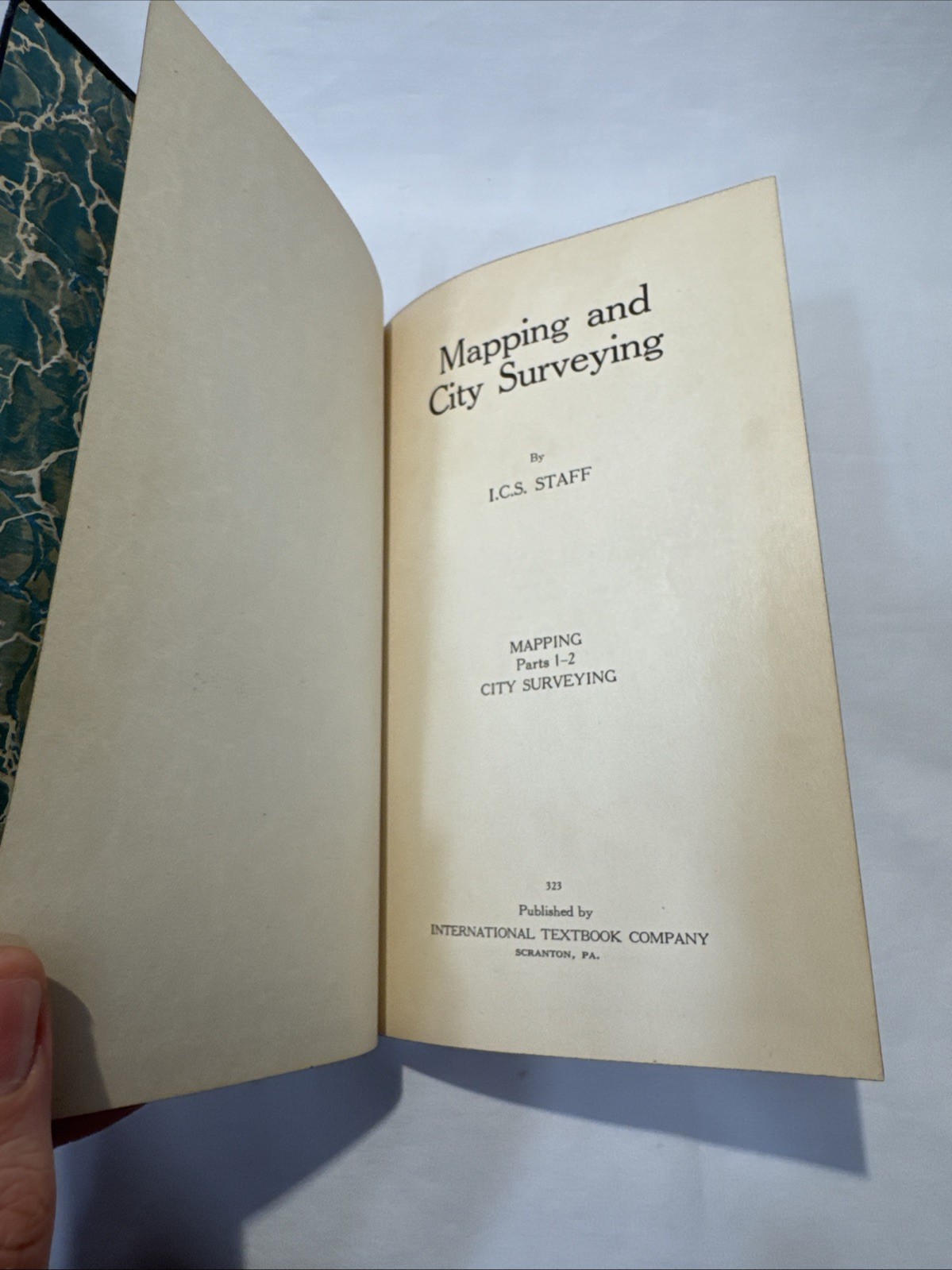Mapping & City Surveying 323 International Textbook Co. ICS Staff 1906 1907 1931