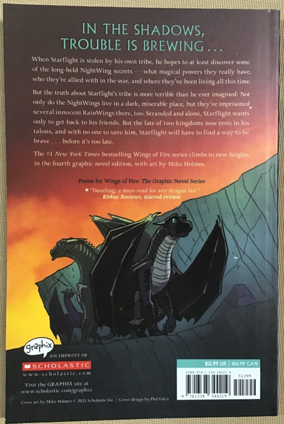 The Dark Secret : A Graphix Book, Volume 4 – by Tui Sutherland (Paperback) NEW