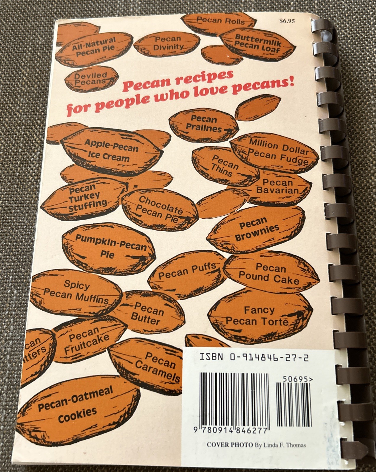 Pecan Lovers Cookbook by Mark Blazek 1997 Spiral Paperback 1986 ~ 116 Pages