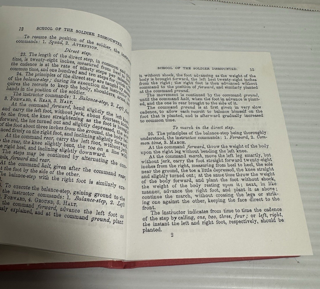 United States Army Cavalry Tactics Infantry Artillery Reprint of 1874 Ed HC