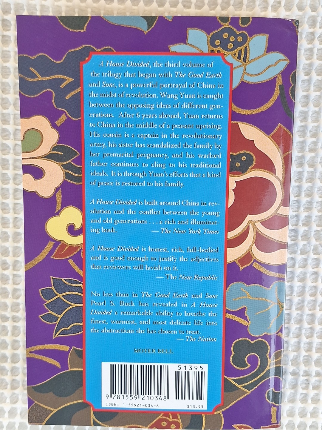 Sons And A House Divided: Good Earth Trilogy Pearl S. Buck Paperback 2 Book Set