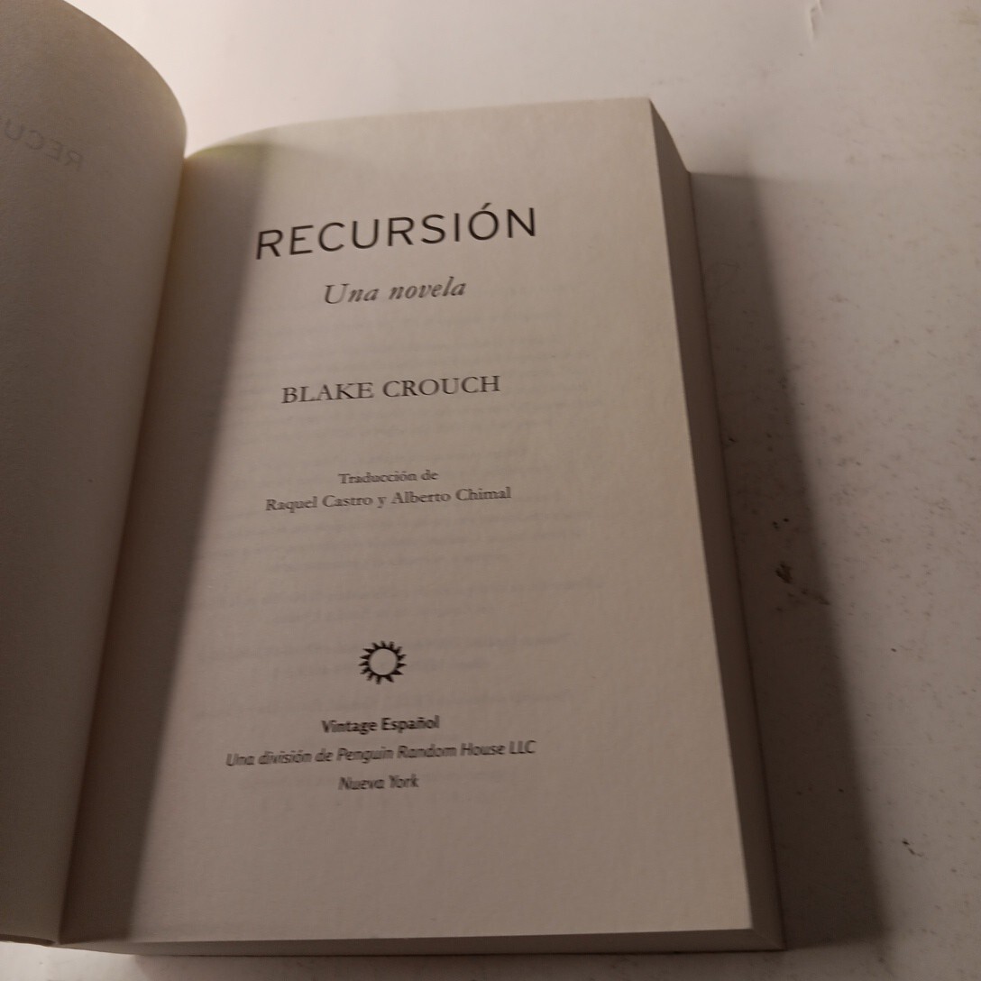 Recursión / Recursion by Blake Crouch TPB (2021)
