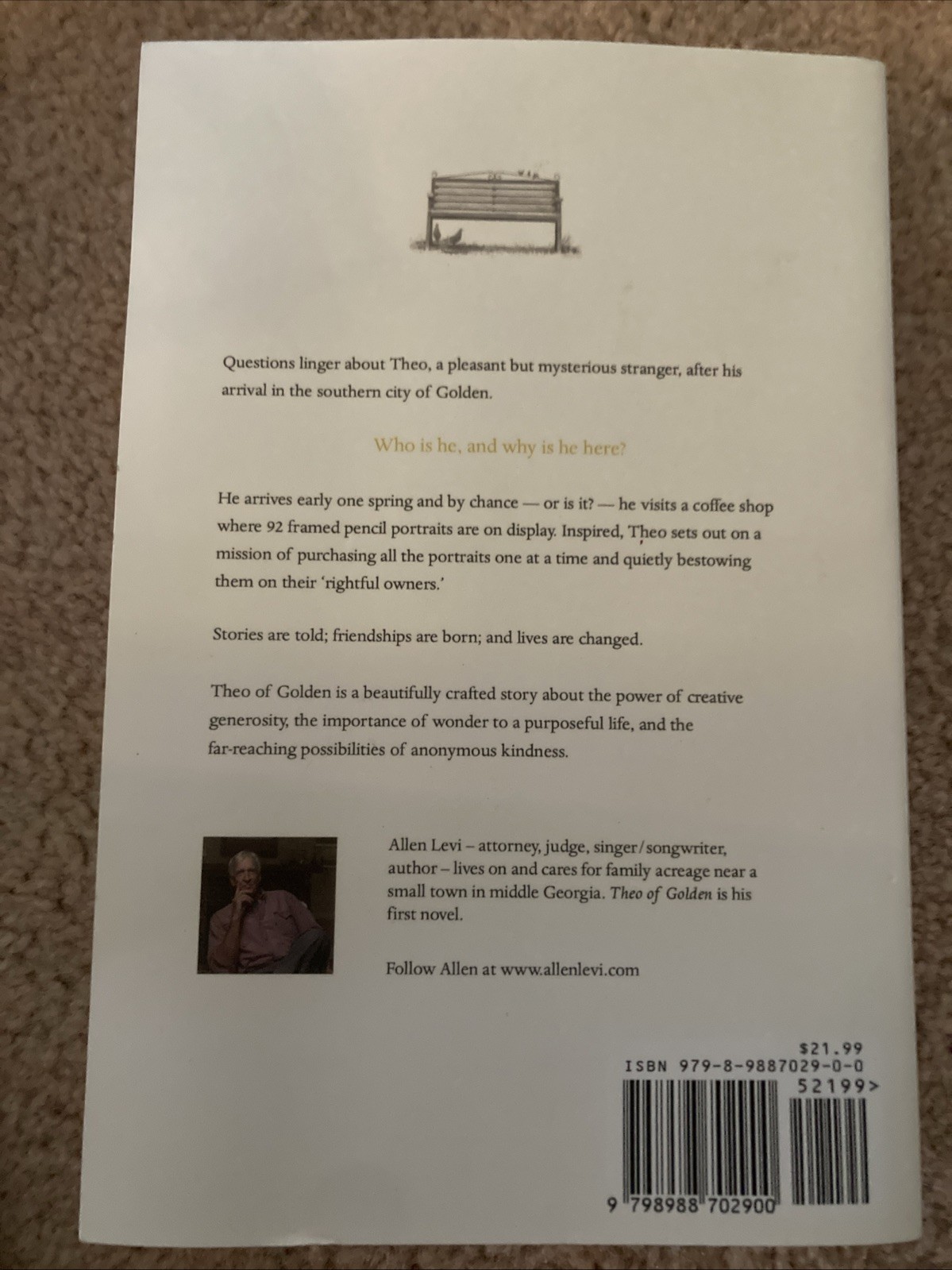 Theo of Golden by Allen Levi Paperback Book