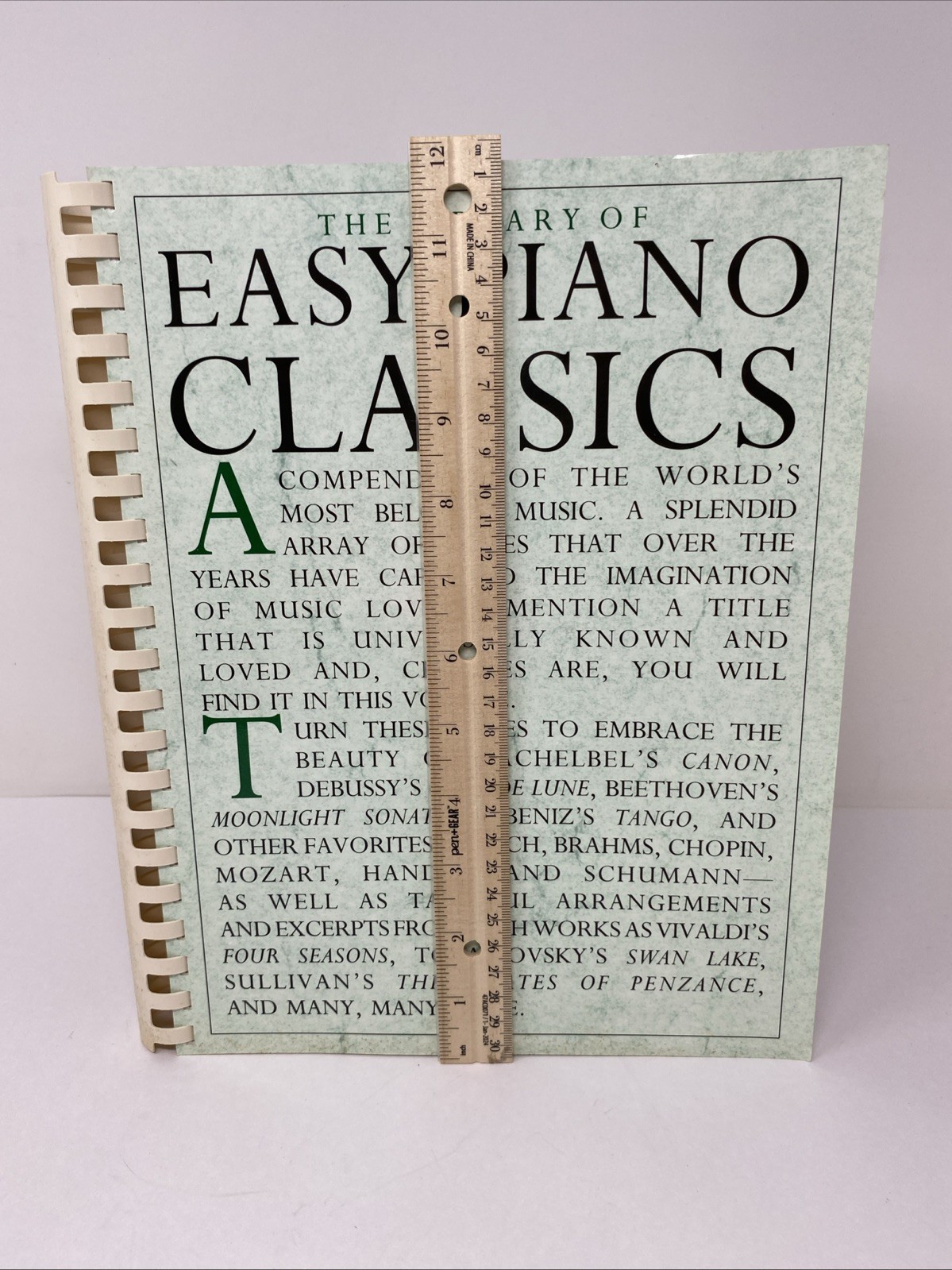 Library of Easy Piano Classics by Amsco – Plastic Comb Binding – Clean Pages
